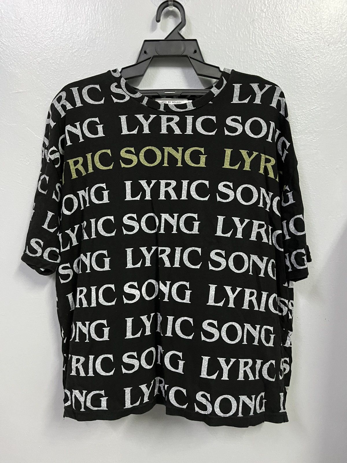Japanese Brand lyric song azul by moussy tee Size US XL / EU 56 / 4 - 1 Thumbnail