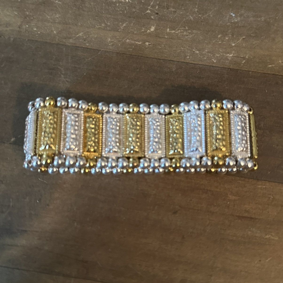 Other Two tone metal stretch bracelet Size ONE SIZE - 2 Thumbnail
