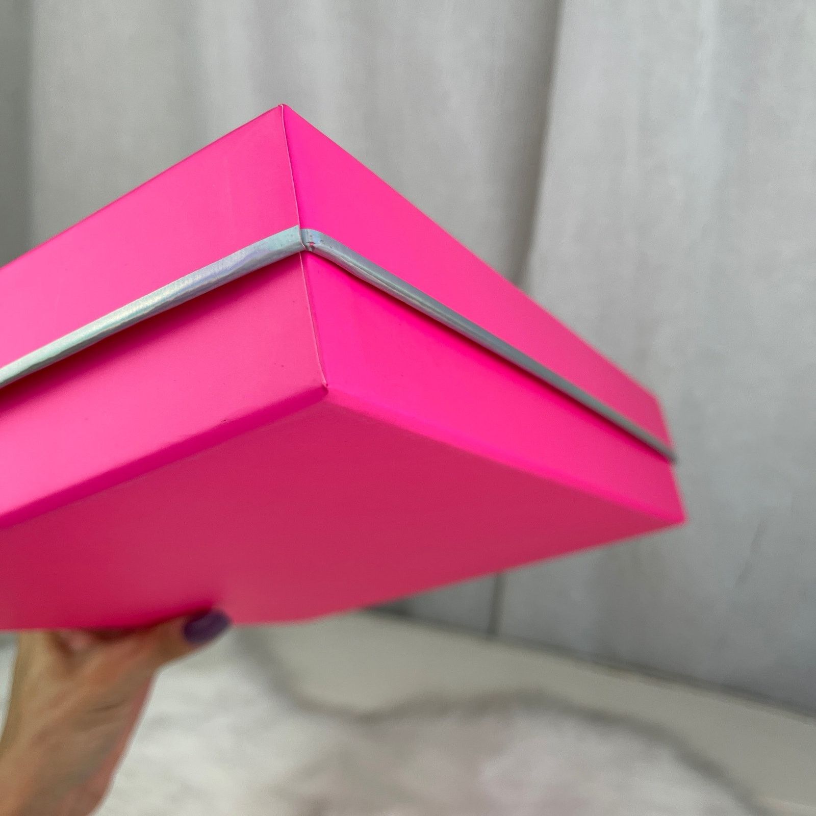 Victoria's Secret Victoria’s Secret PINK Storage Gift Decor Box Silver Bow Size ONE SIZE - 19 Thumbnail