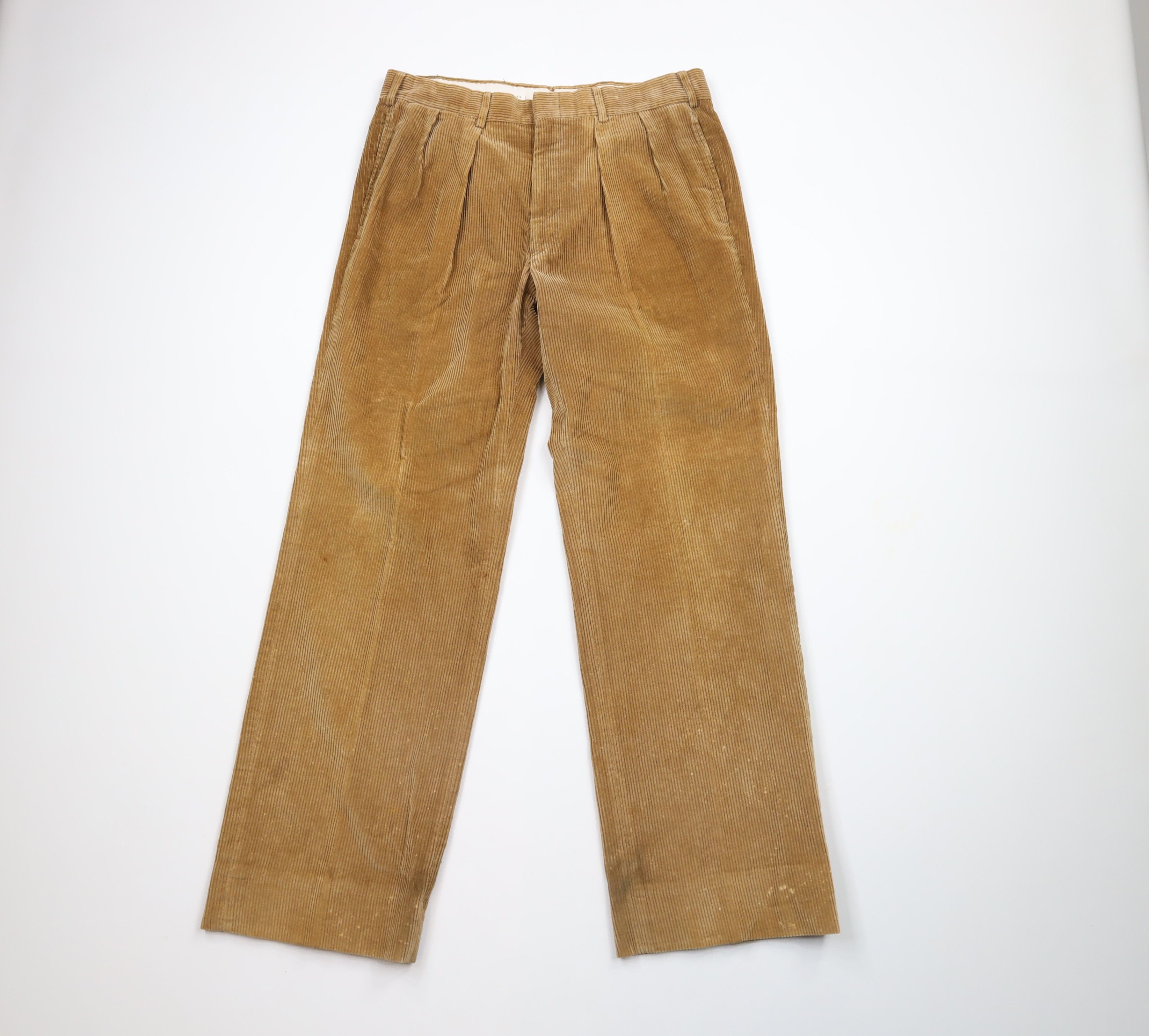 Vintage 70s Streetwear Leg Bell Bottoms Corduroy Pants