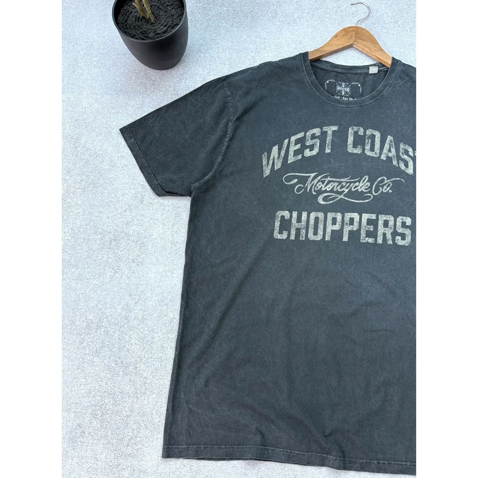 West Coast Choppers VINTAGE West Coast Choppers T-Shirt Gray Motorcycle Biker 2XL Mens Short Sleeve Crew Neck Graphic Print Double-Sided Size US XXL / EU 58 / 5 - 3 Thumbnail