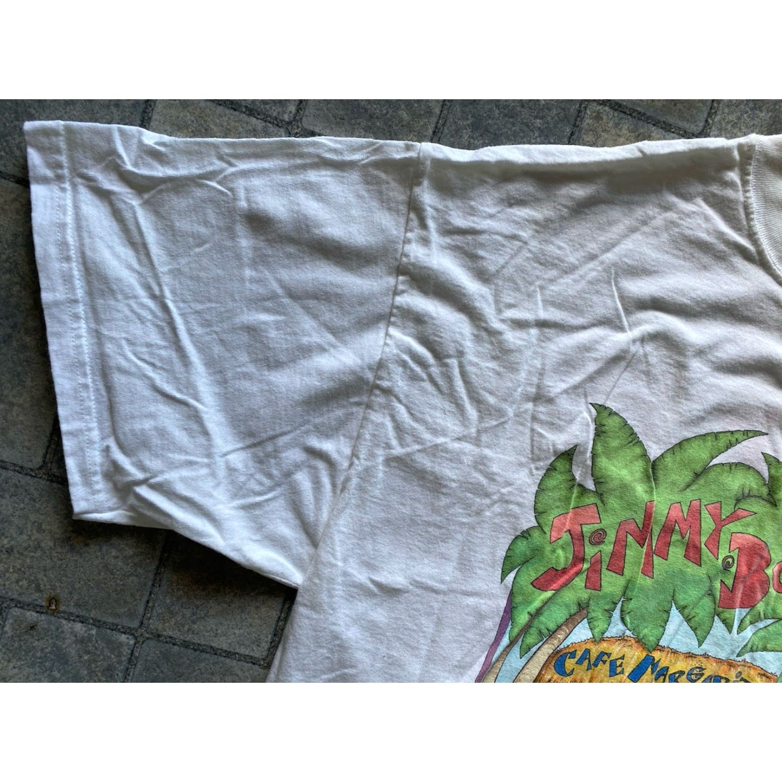 Vintage VINTAGE Jimmy Buffett Tour Shirt M&O KNITS T-Shirt Men XL White Short Sleeve Size US XL / EU 56 / 4 - 5 Thumbnail