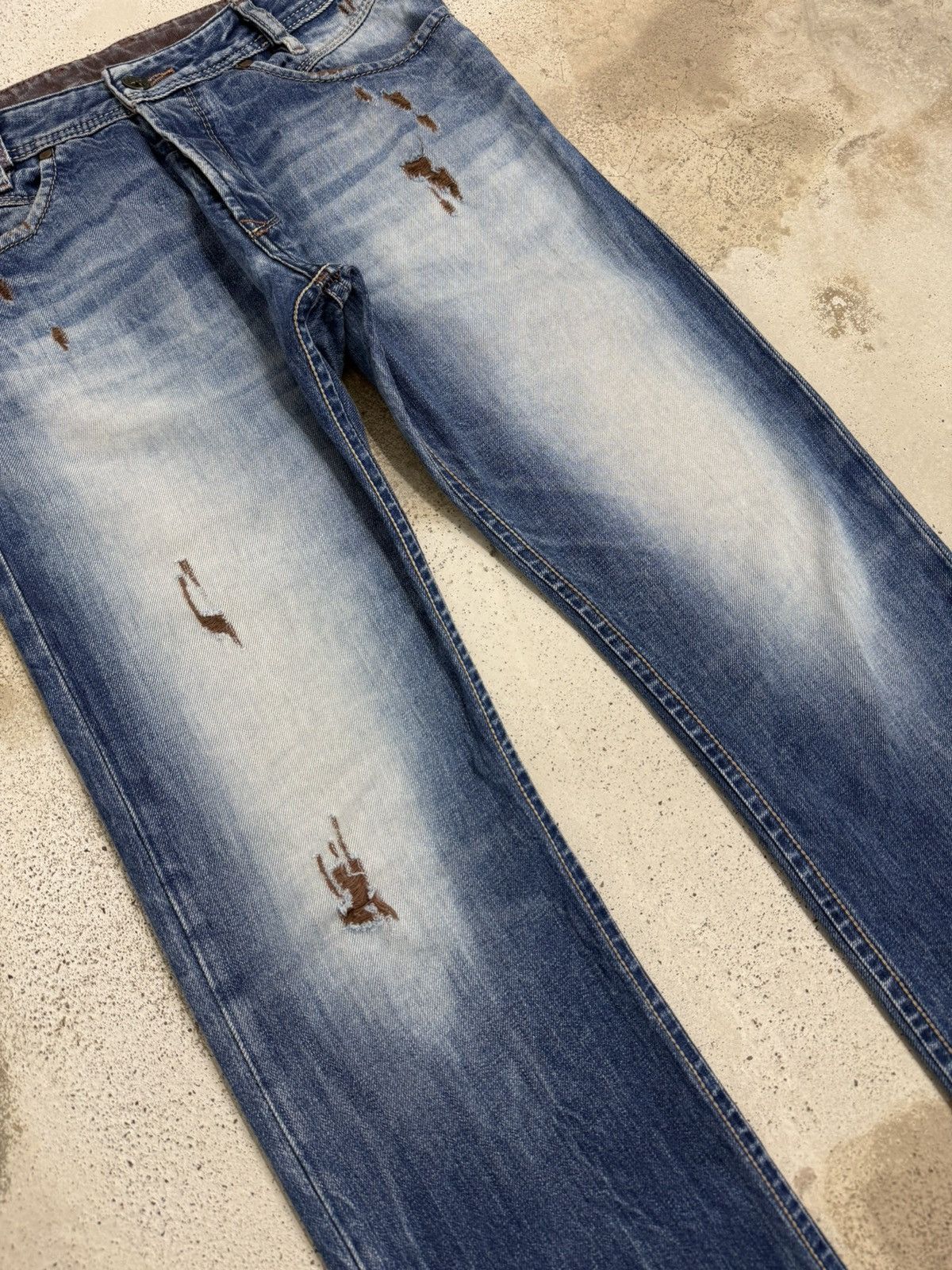Diesel Distressed Diesel Industry IAKOP Slim Unisex Denim Pants Size US 30 / EU 46 - 5 Thumbnail