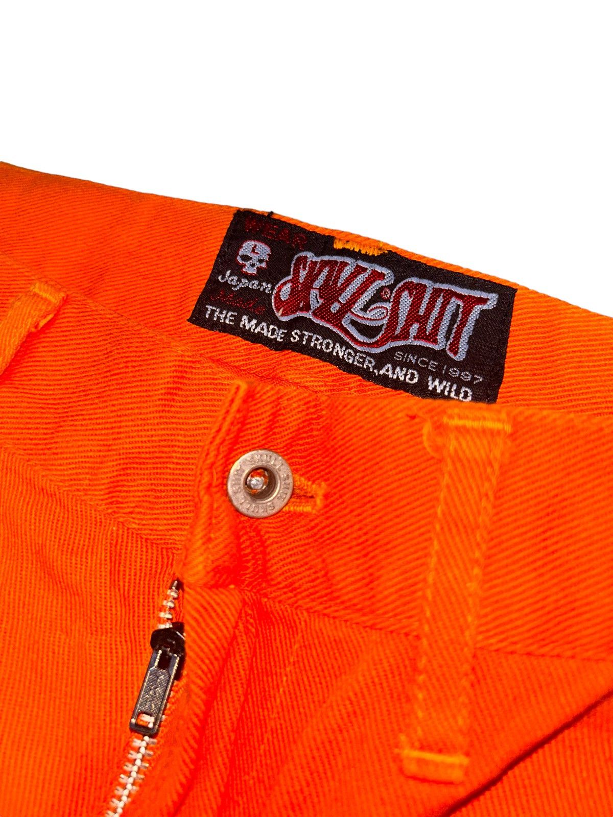 Japanese Brand Punk❤️1990s Japan Streetwear “SKULLSHIT” Cargo Jeans Size US 32 / EU 48 - 4 Thumbnail
