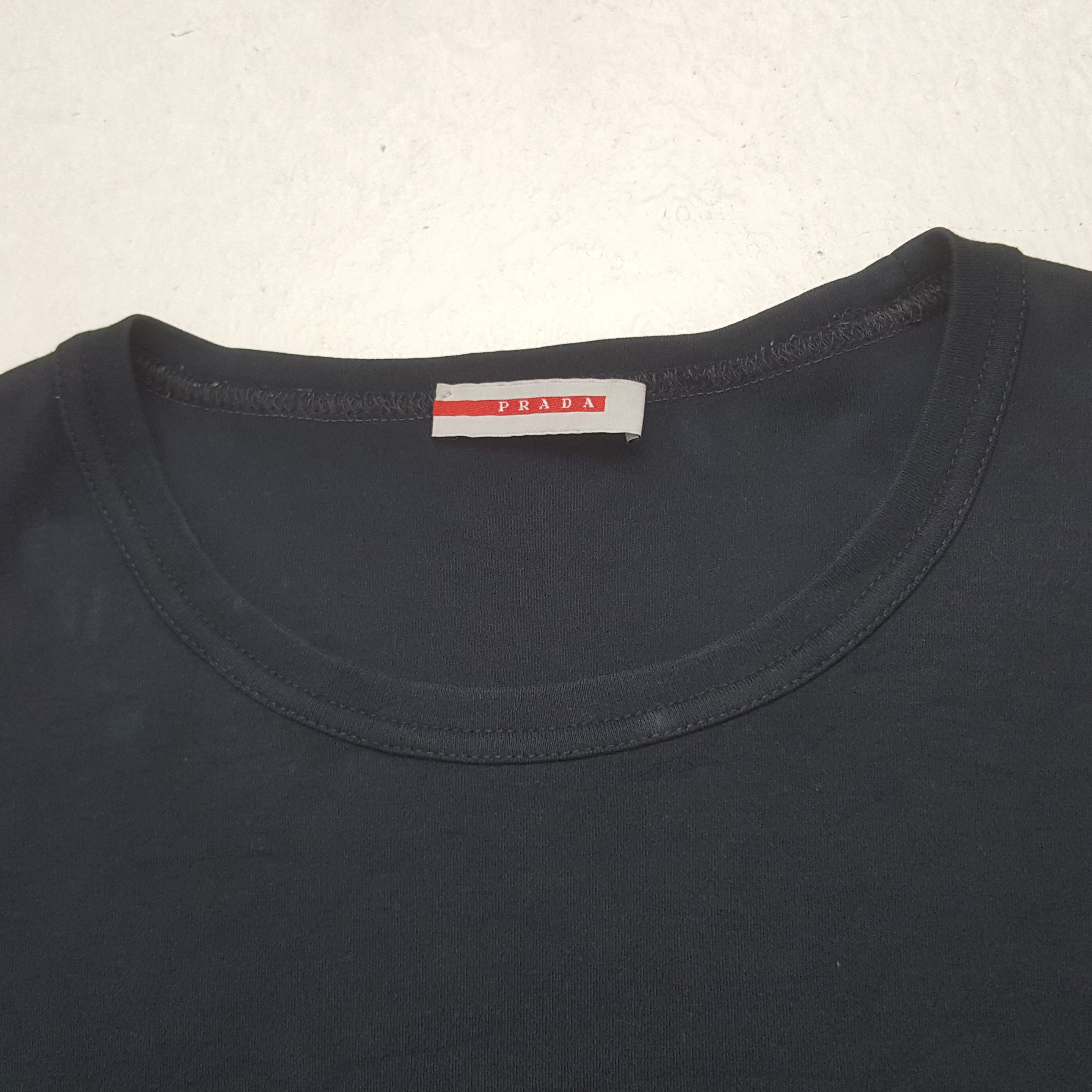 Prada Vintage Prada Plain Black Tshirt Size US M / EU 48-50 / 2 - 3 Thumbnail