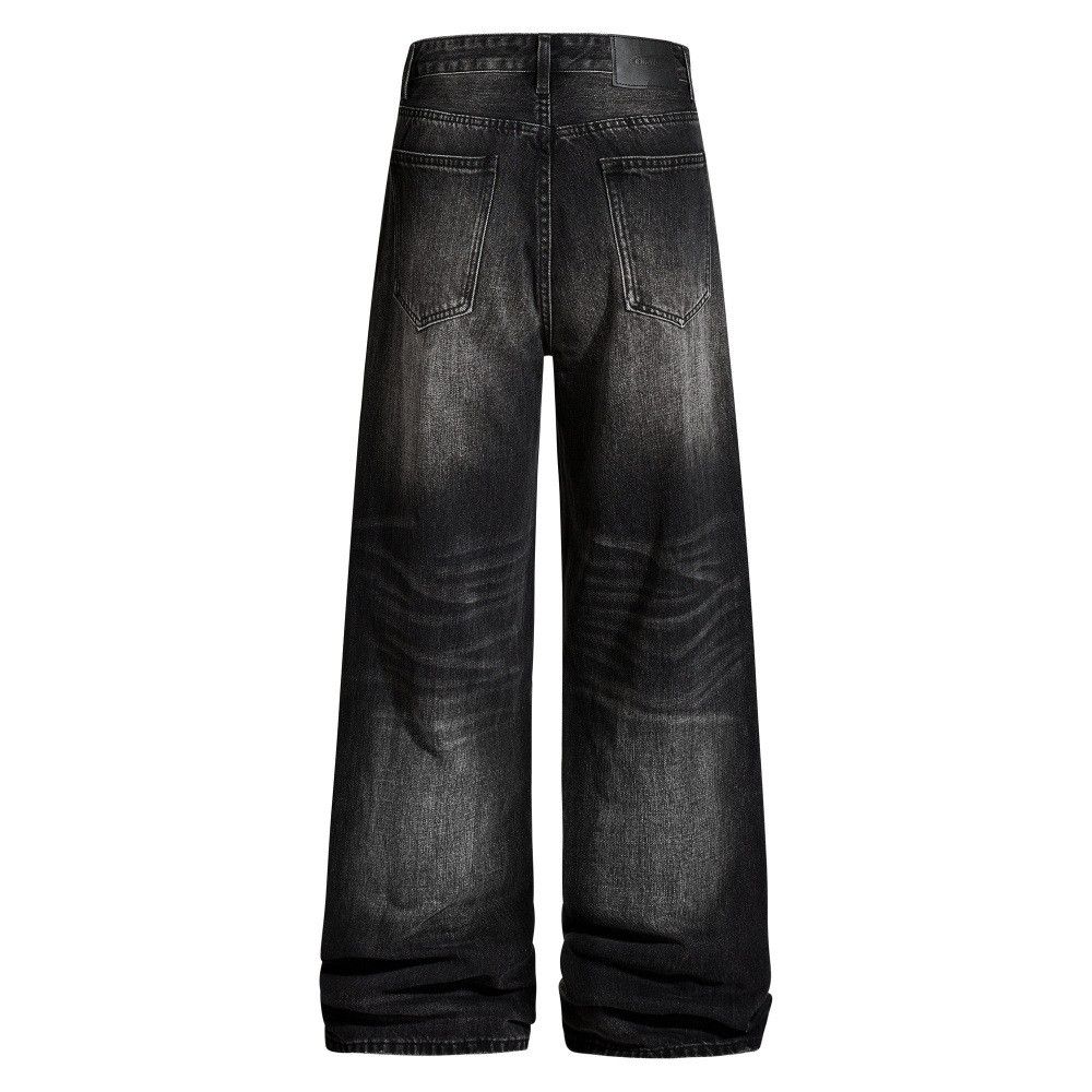 Vintage Retro punk washed distressed jeans for men Size US 32 / EU 48 - 2 Thumbnail