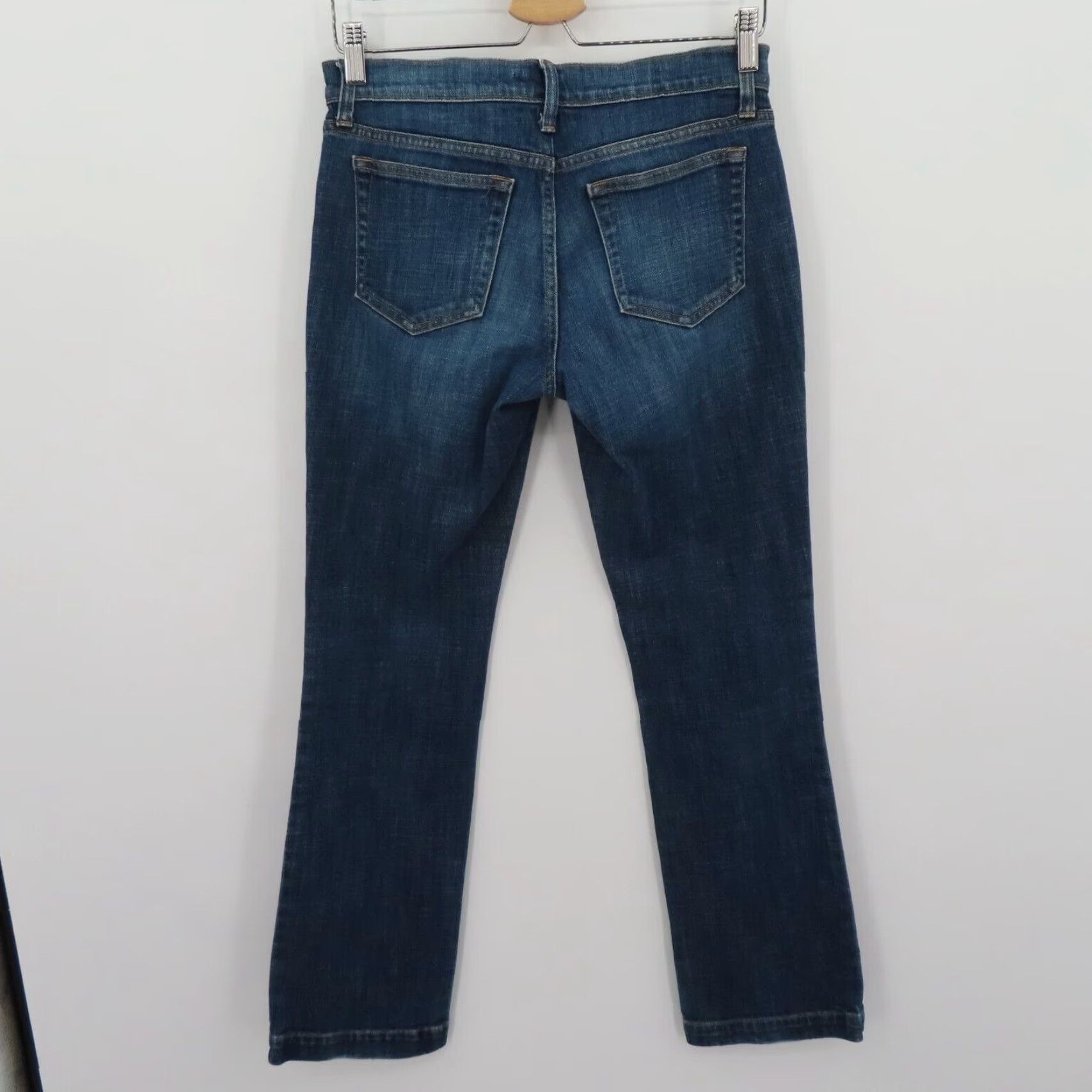 Gap Gap Womens Jeans 2/26 Long and Lean Blue Denim Cotton Blend Orange Stitching 5-Pocket Straight Regular Size 2/26 Womens Jeans Vintage No Size 26" / US 2 / IT 38 - 4 Thumbnail