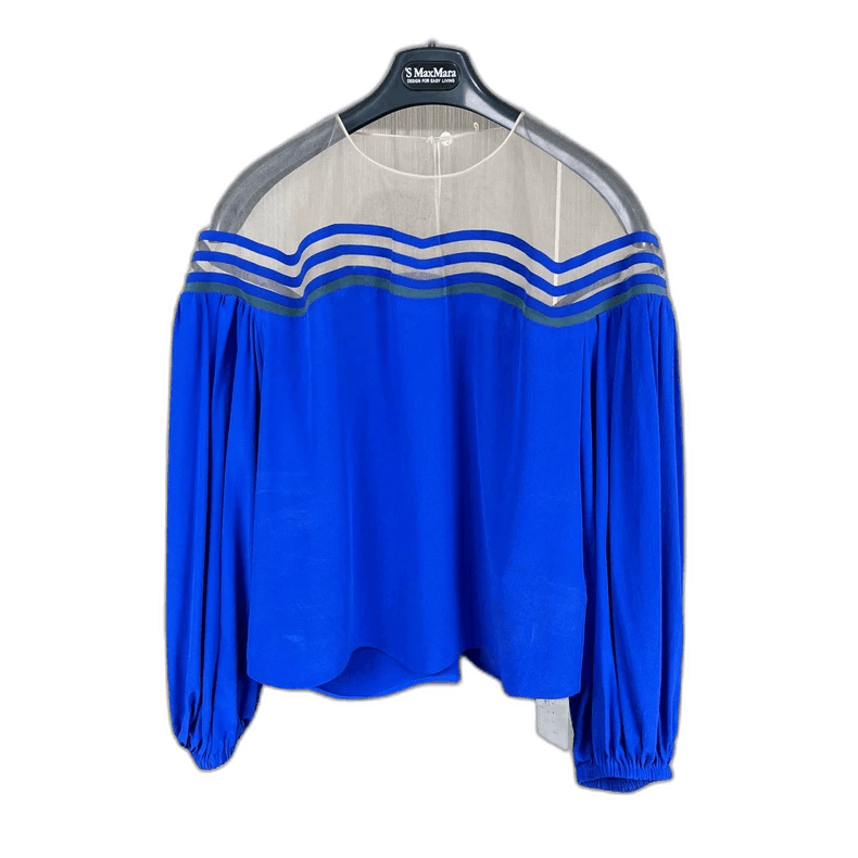 Fendi Fendi Blue and White Long Sleeve Blouse Size M / US 6-8 / IT 42-44 - 1 Thumbnail