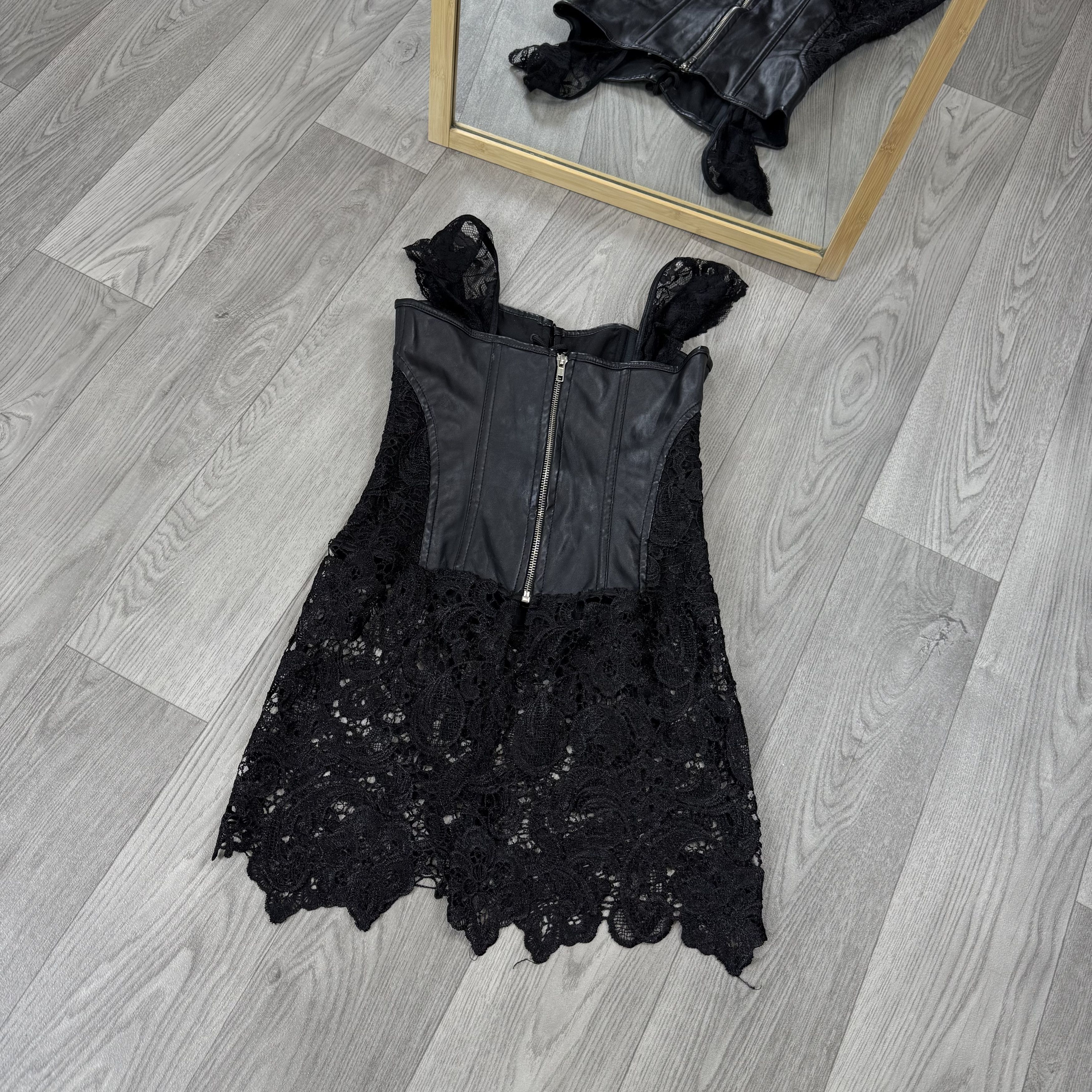 Vintage Vintage Corset Style Sexy Mesh Tank Top Blouse Size S / US 4 / IT 40 - 9 Thumbnail