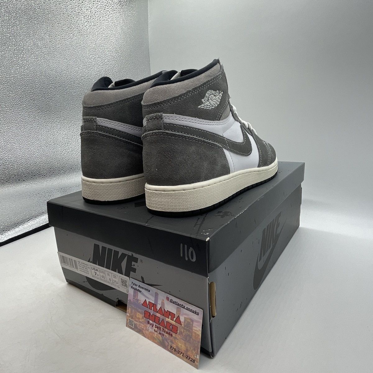 Jordan Brand Air Jordan 1 high washed black Size US 7 / EU 40 - 5 Thumbnail