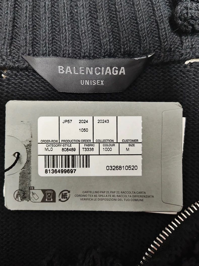 Balenciaga Balenciaga 24 Show Y2k Dragon Zipper Sweater 2502-Nextarrow Size US M / EU 48-50 / 2 - 5 Thumbnail