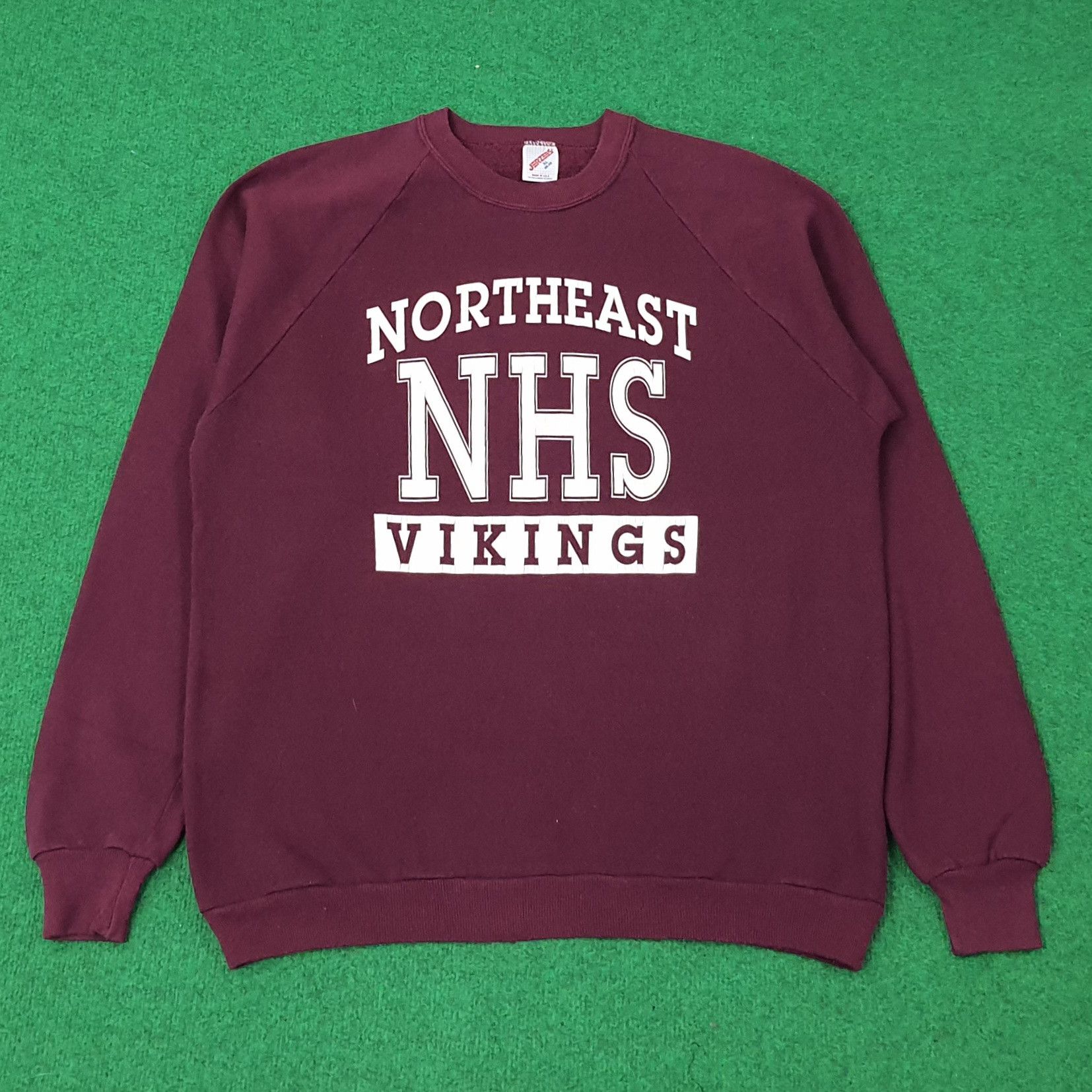 Jerzees Vintage Northeast NHS Vikings Sports Team Sweatshirt C268N19 Size US M / EU 48-50 / 2 - 1 Thumbnail