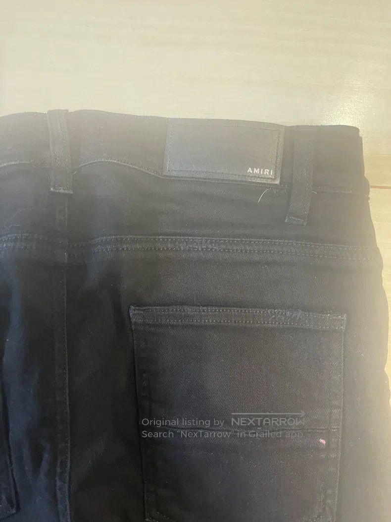 Amiri Amiri Size 30 Pure black denim snake skin pants Size US 30 / EU 46 - 9 Thumbnail