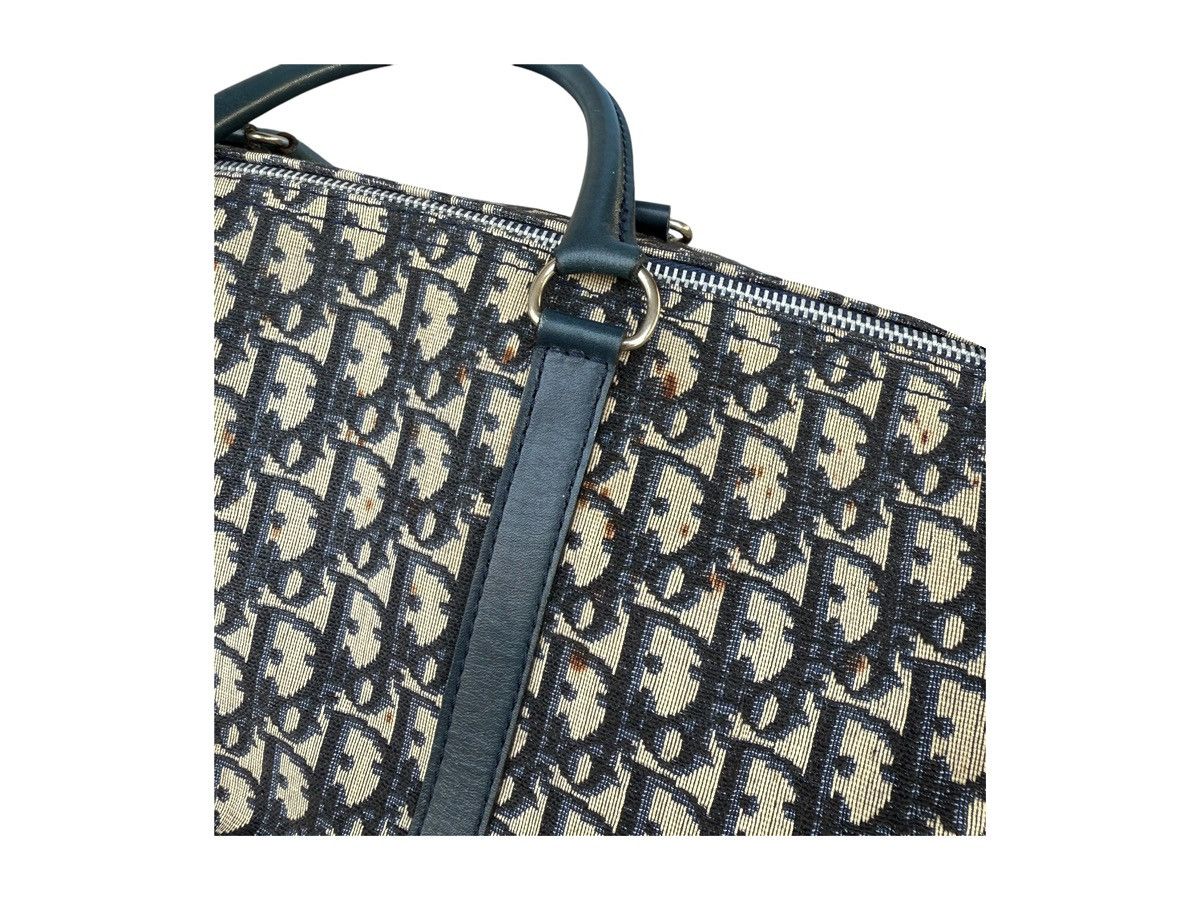 Christian Dior Monsieur × Dior Vintage 90s Christian Dior Trotter Jacquard Boston 40 Size ONE SIZE - 7 Thumbnail
