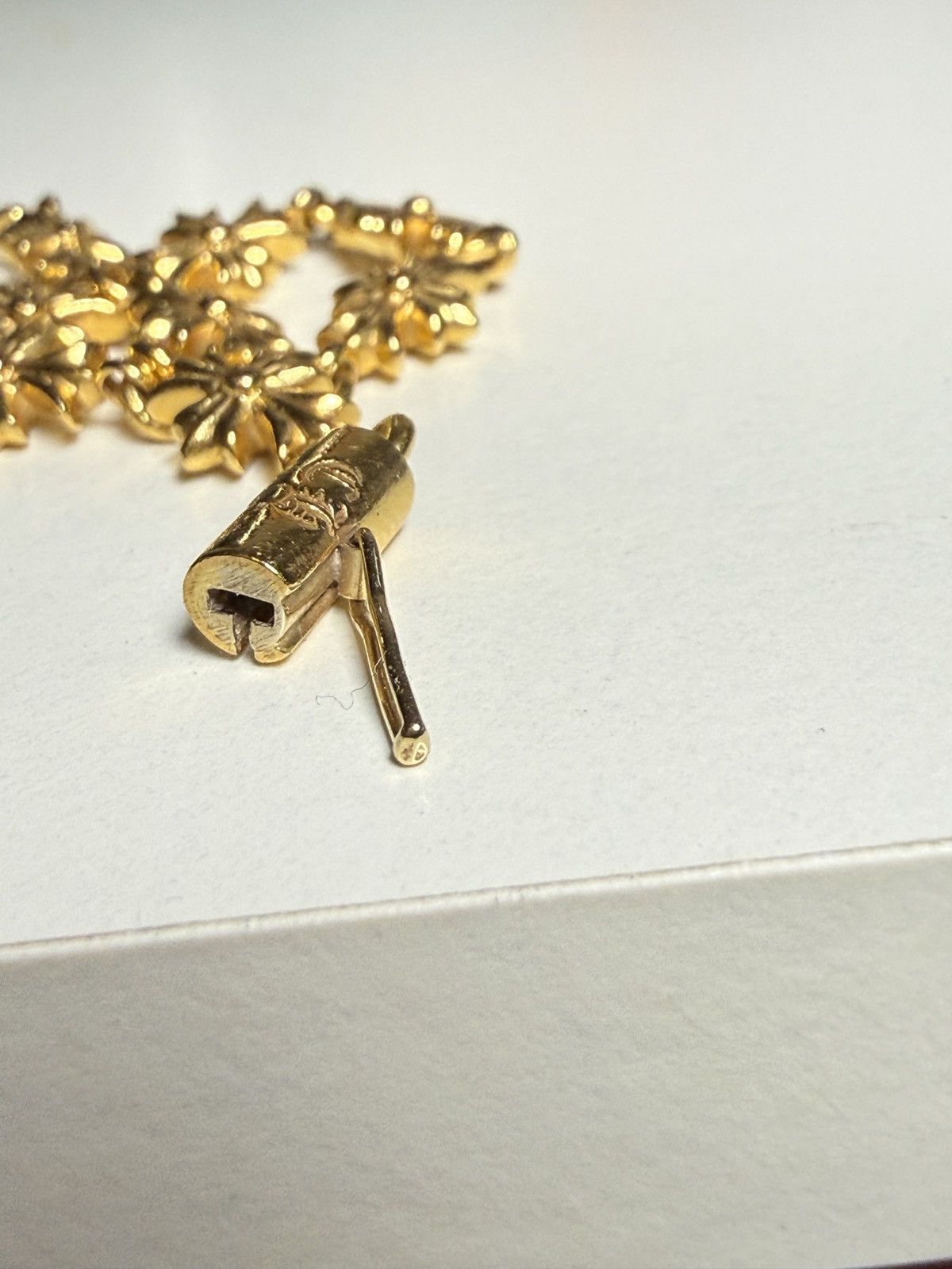 Chrome Hearts Chrome Hearts Gold Tiny E Cross Plus Bracelet Logo small Size ONE SIZE - 3 Thumbnail