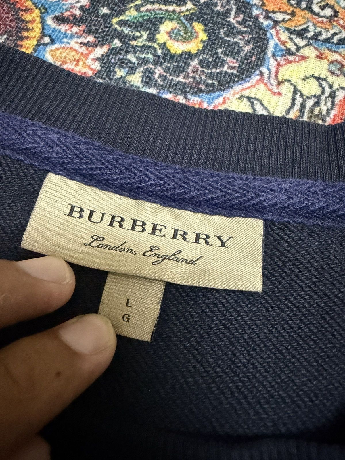 Burberry Burberry Sweatshirt Embroidered Logo Size US L / EU 52-54 / 3 - 2 Thumbnail