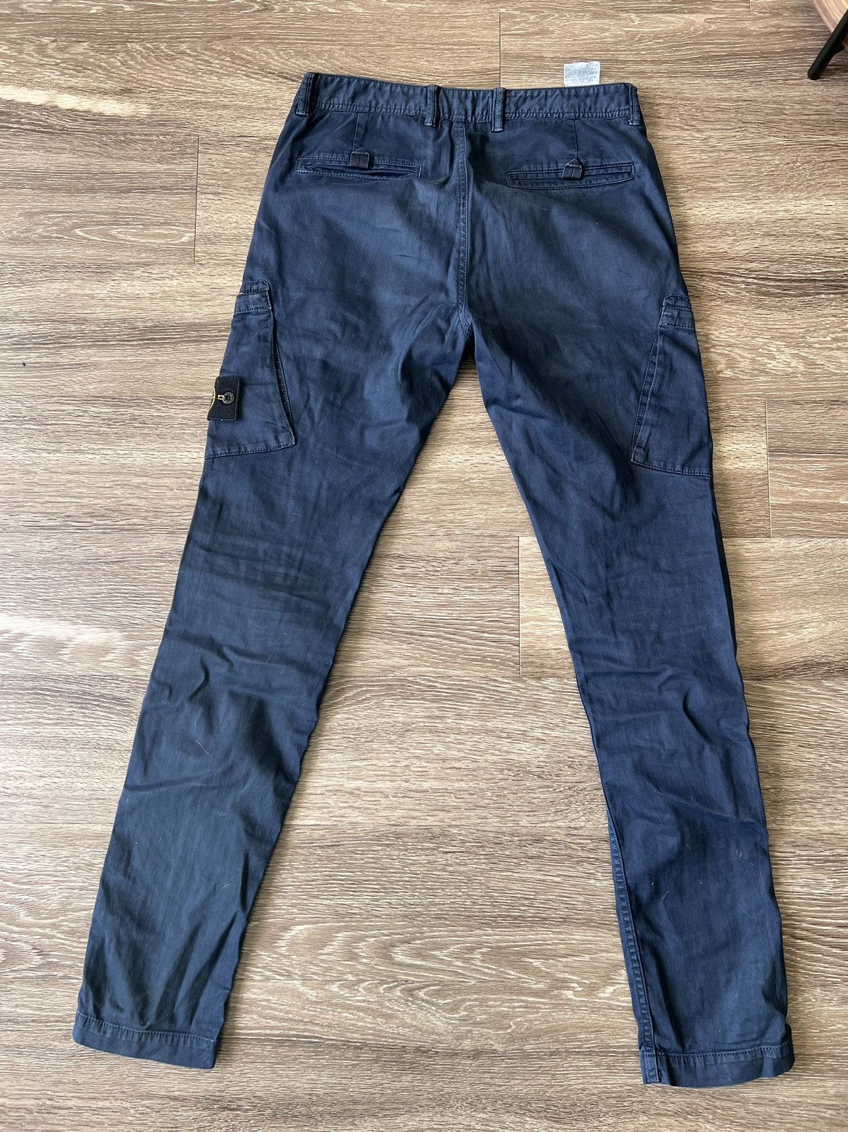 Stone Island Stone island garment dyed blue cargos Size US 29 - 3 Thumbnail