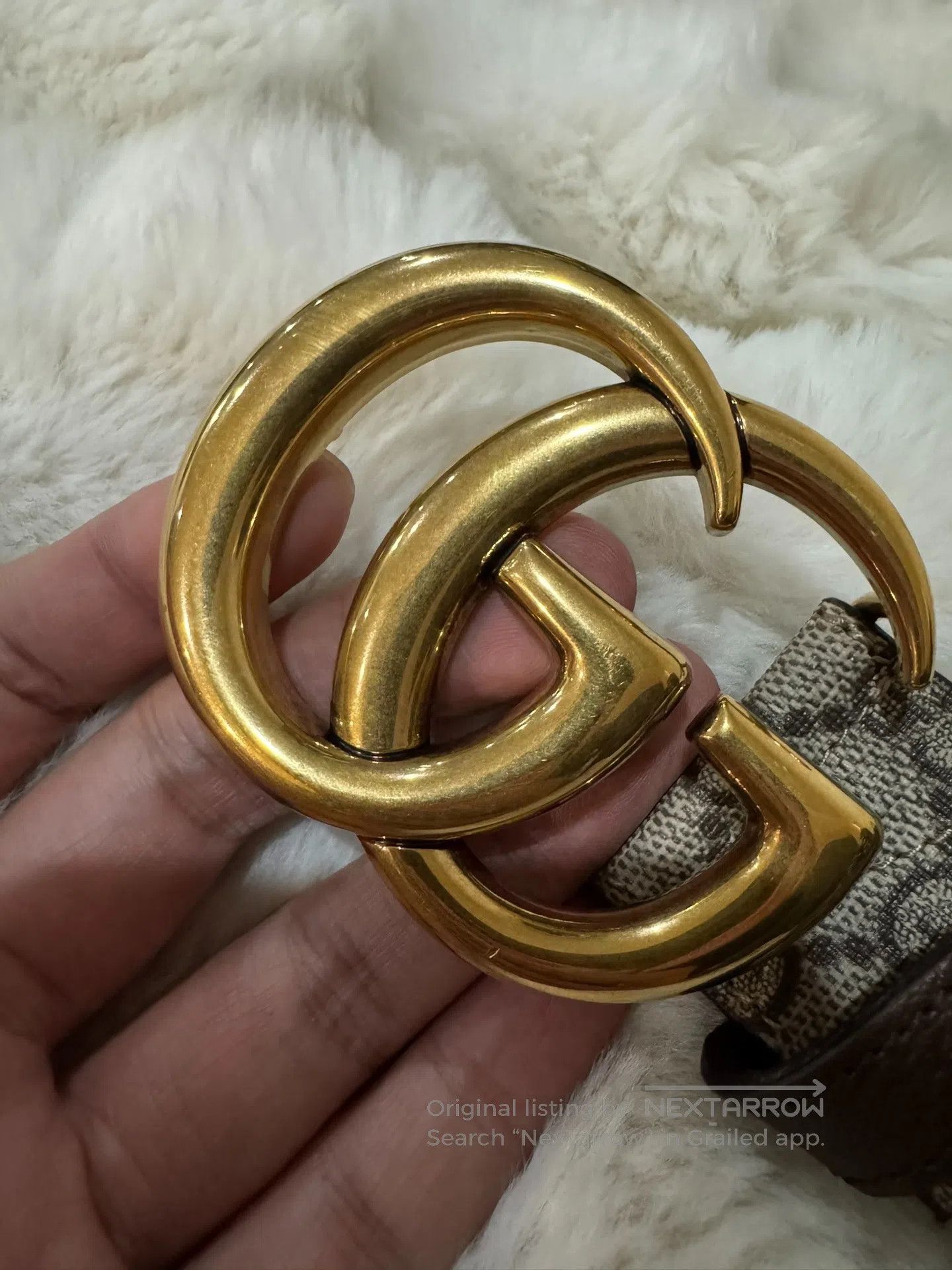 Gucci Guicci size 80 Rainbow Double G Printed Belt| Size ONE SIZE - 9 Thumbnail