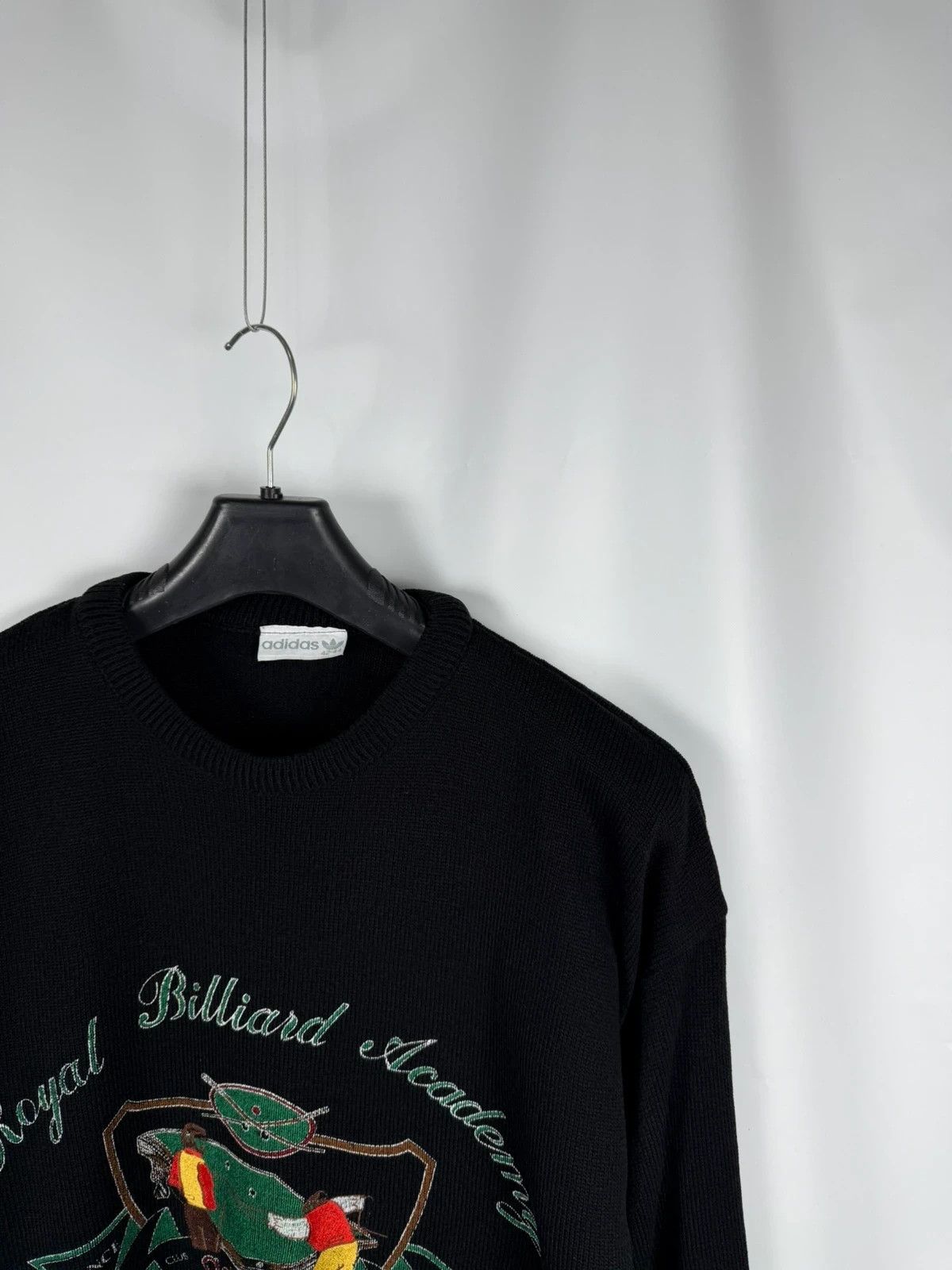 Adidas Adidas Vintage 1990s Sweater Royal Billiard Academy Size US L / EU 52-54 / 3 - 3 Thumbnail