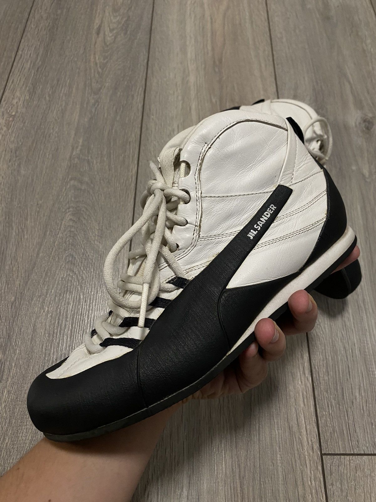 Jil Sander × Puma 🚨 Rare Vintage Puma X Jil Sander Sneakers 90s Leather Y2K Size US 7.5 / EU 40-41 - 3 Thumbnail