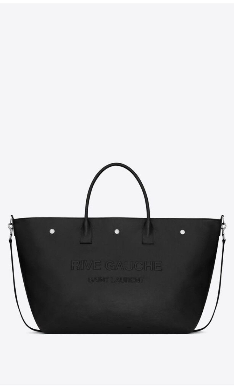Saint Laurent Paris o1b1hav110824 Size: OS / Gauche Maxi Cabas Bag in Black Size ONE SIZE - 1 Thumbnail