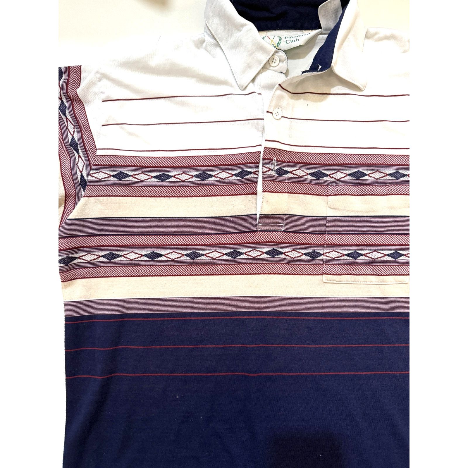 & Other Stories Vintage 90s Palmland Club Polo Shirt Men Med Southwest Aztec Size US M / EU 48-50 / 2 - 2 Thumbnail