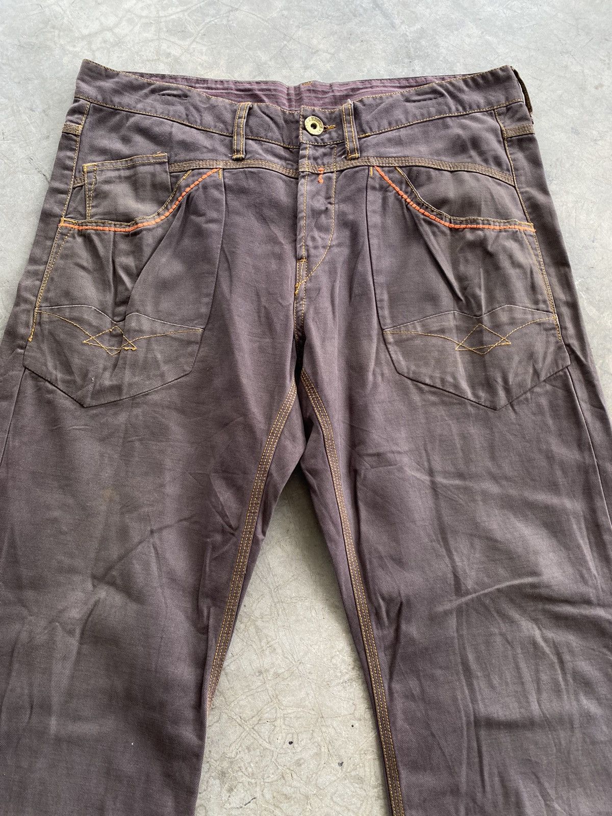 Japanese Brand × Replay Baggy Jeans Japanese Reply Wide Flare Jeans Size US 35 - 7 Thumbnail