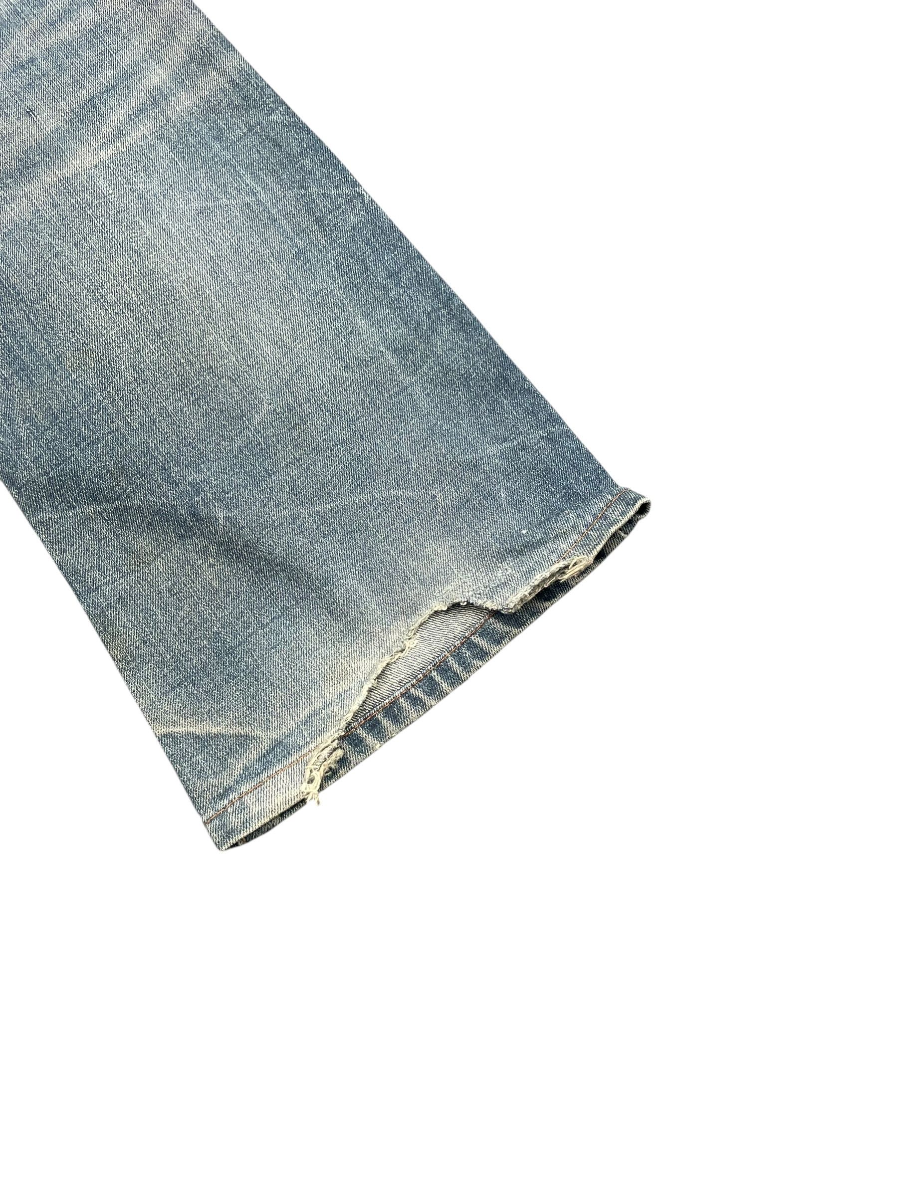 Japanese Brand Semantic Design Flare Distresed Denim Size US 36 / EU 52 - 6 Thumbnail