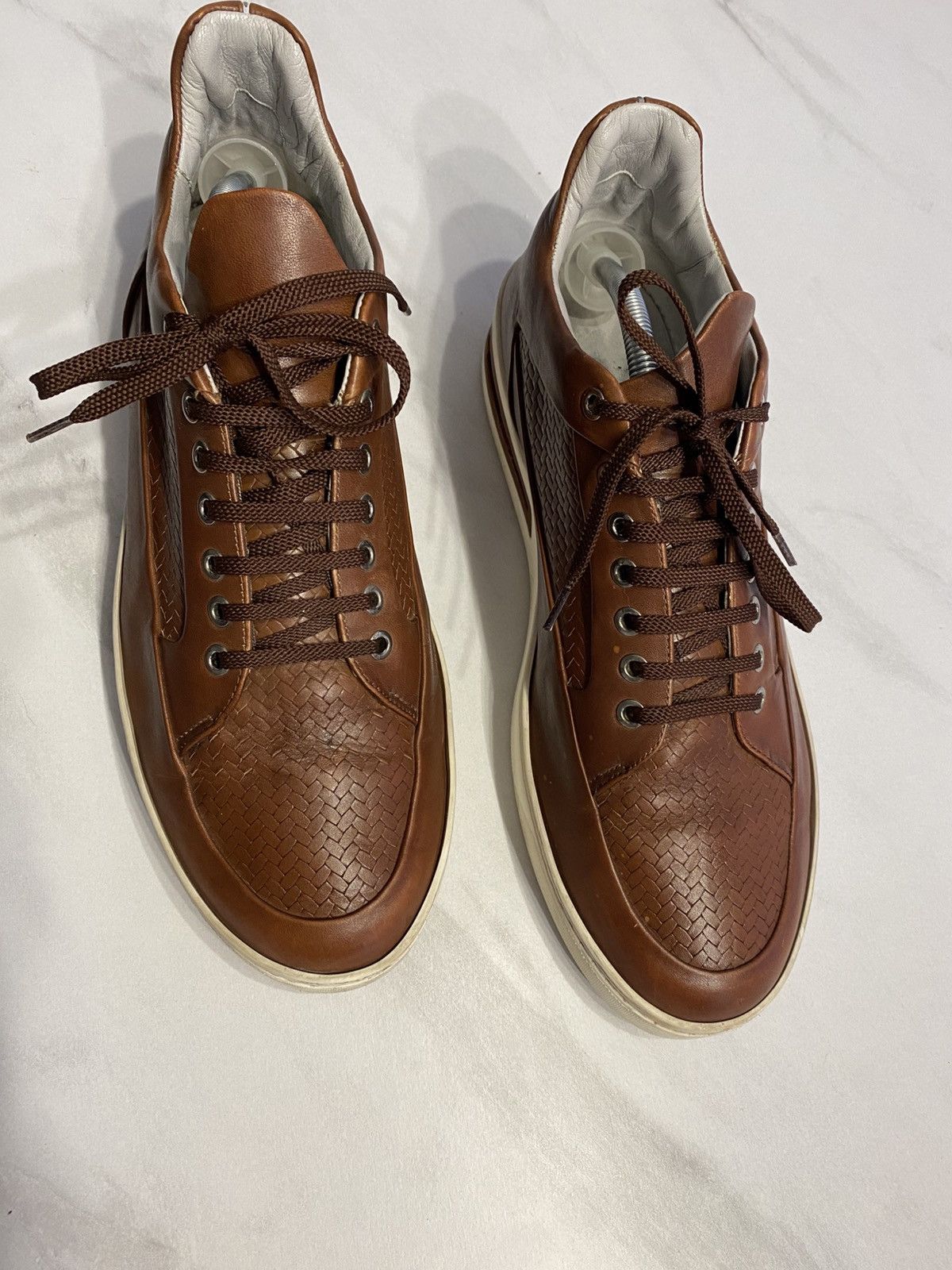 Porsche Design Porsche Design San Diego Brown leather sneakers italy 45 Size US 11.5 / EU 44-45 - 3 Thumbnail