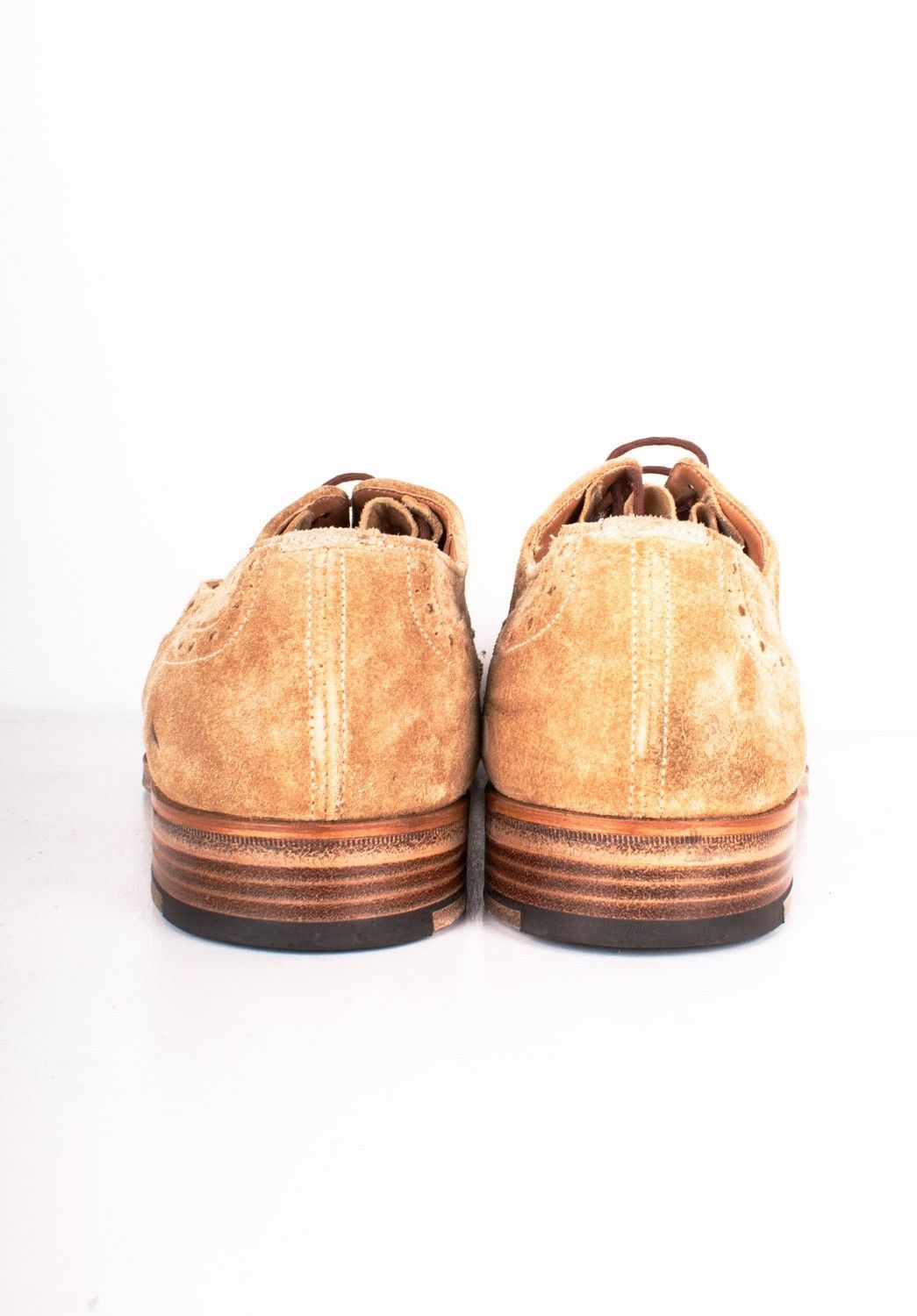 Tricker's Trickers Men Shoes Brogue Suede Size UK7 ½, USA 8 ½, EUR42 Size US 8.5 / EU 41-42 - 5 Thumbnail