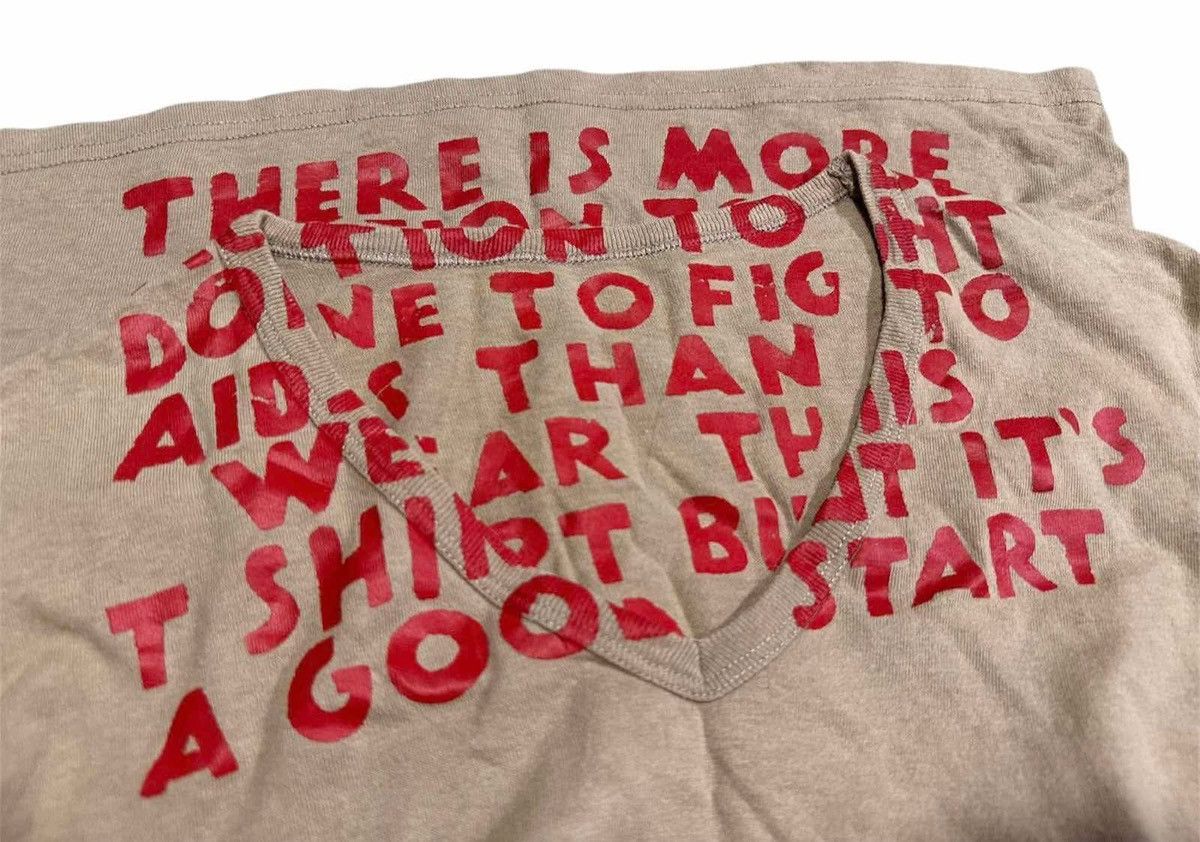 Maison Margiela 🔥Maison Margiela Aids Shirt Made In Tunisia Size US S / EU 44-46 / 1 - 3 Thumbnail