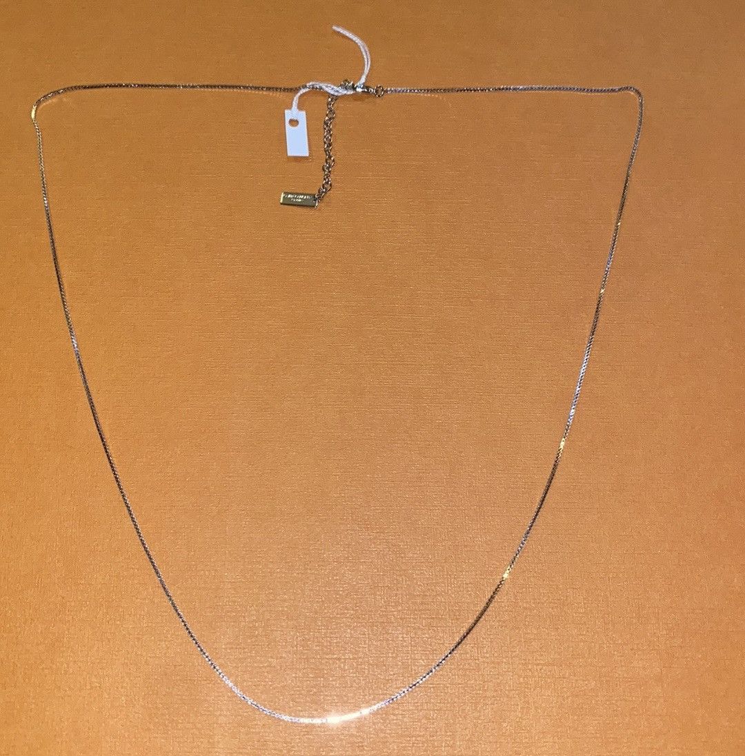 Saint Laurent Long Venetian Chain Necklace in Metal 692124