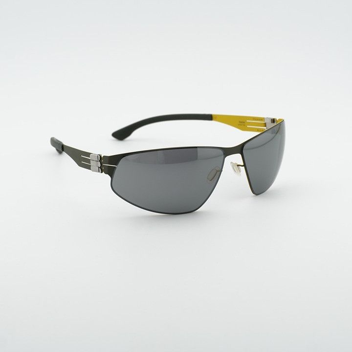 Ic! Berlin Ic! Berlin REESE M1521 148 Sunglasses Black/Lemon Shield Size ONE SIZE - 4 Thumbnail