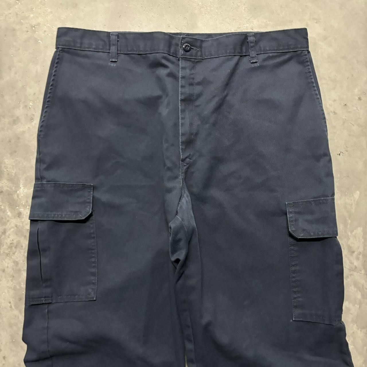 Dickies × Vintage Crazy Vintage Y2K/2000s Baggy Navy Blue Dickies Skater Workwear Cargo Pants! Size US 36 / EU 52 - 5 Thumbnail