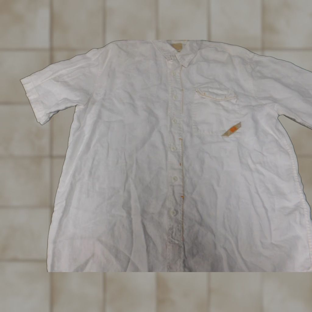 Pepe Jeans Pepe Jeans Shirt 2XL Mens Beige Short Sleeve Button-Up Knit Cotton 90s Vintage Collar-Down Button-Up Mens Boys? Size US XXL / EU 58 / 5 - 1 Thumbnail