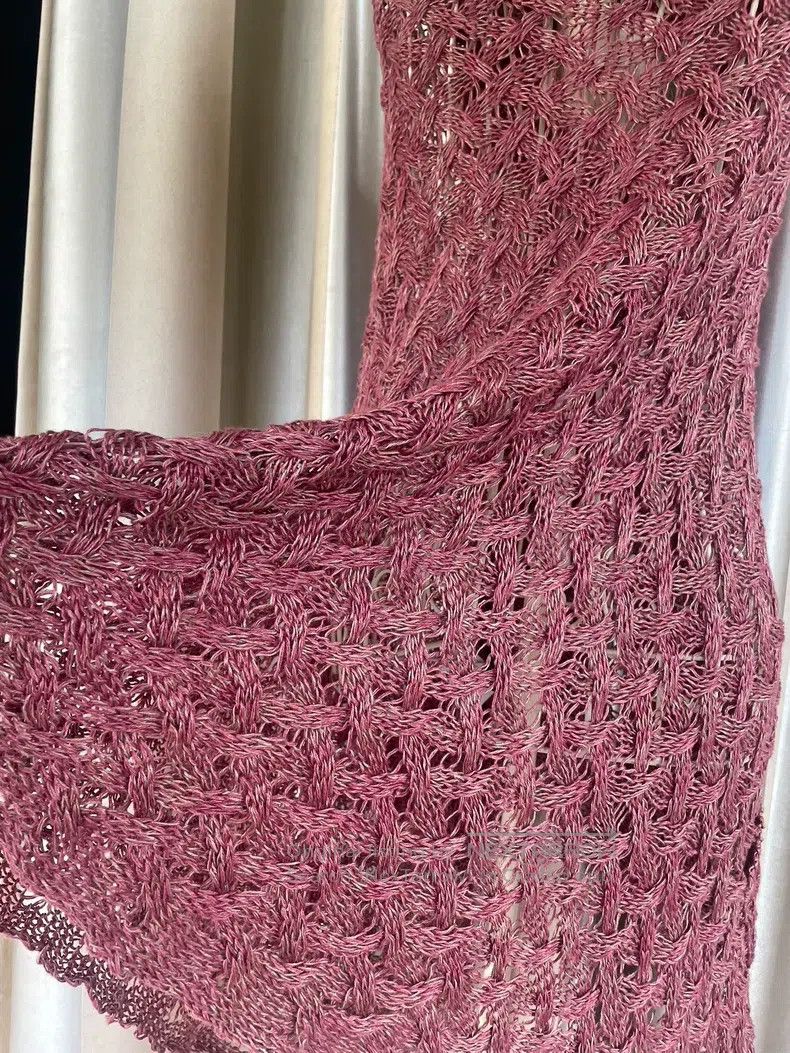 Vivienne Westwood Vivienne Westwood Knitted gray-pink hooded shawl Size M / US 6-8 / IT 42-44 - 9 Thumbnail