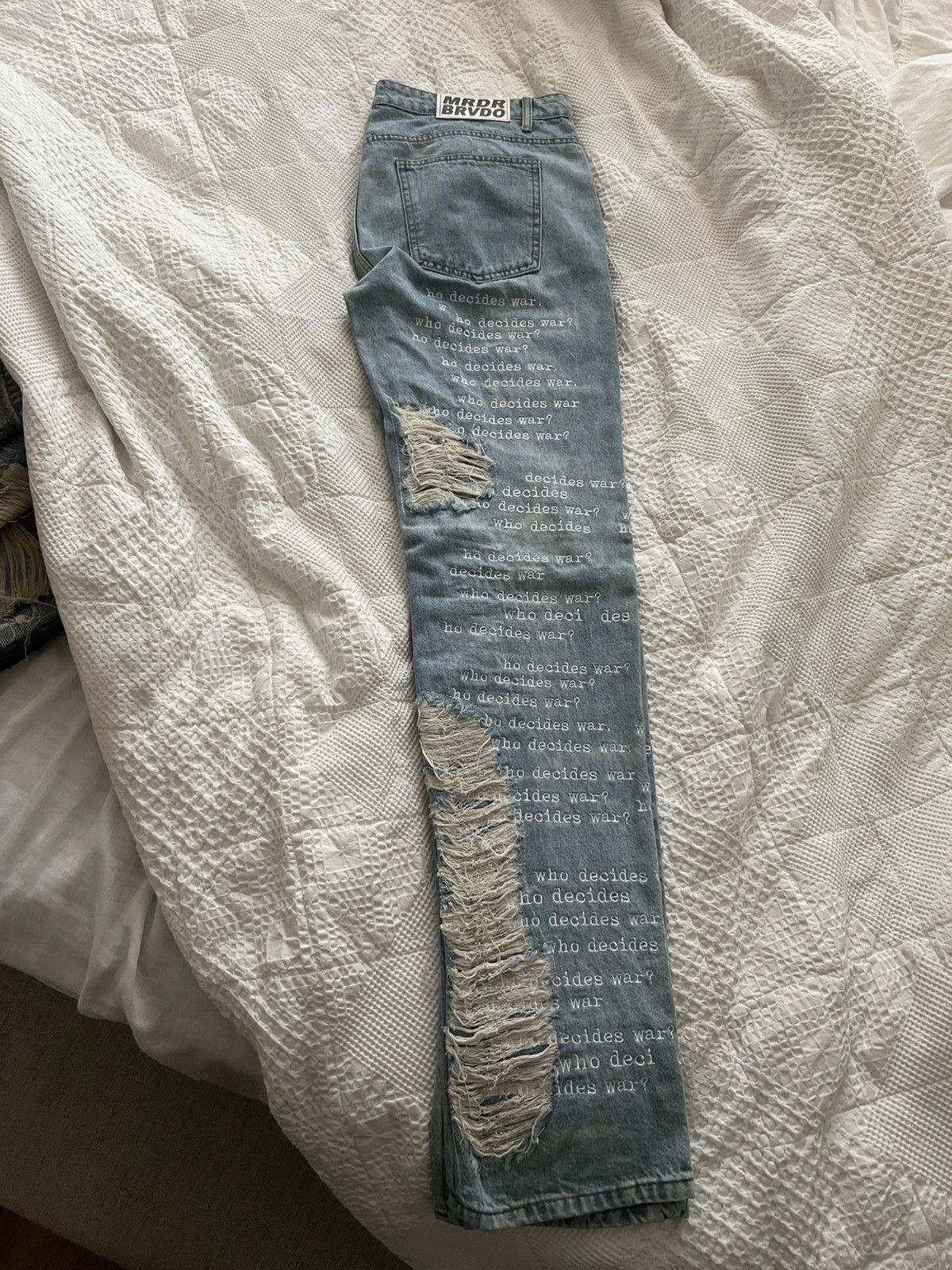 Who Decides War Who Decides War Scripture Jeans size 36 Size US 36 / EU 52 - 6 Thumbnail
