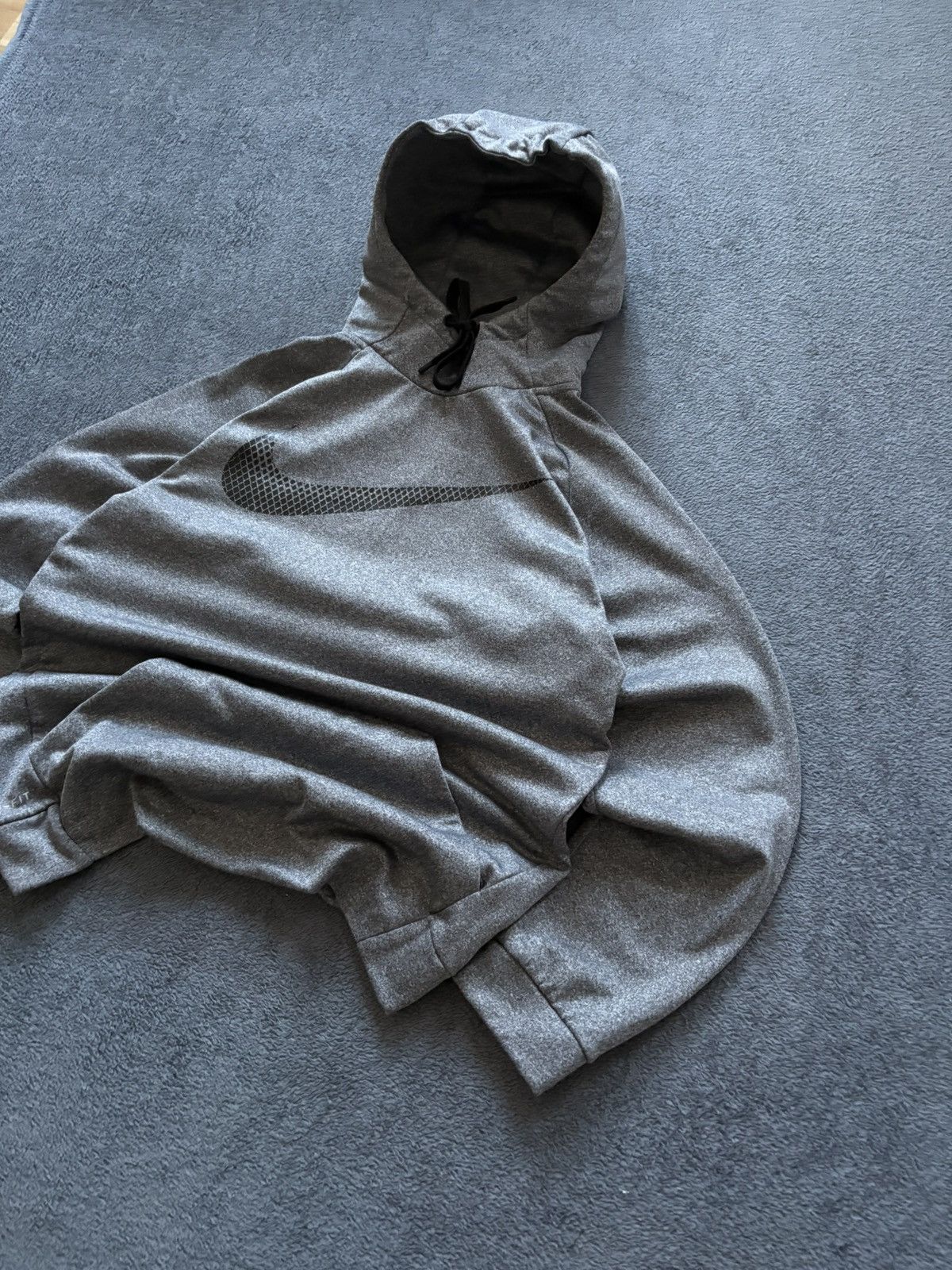 Nike 90s Vintage Nike Dri Fit Big Swoosh Logo Sport Y2K Hoodie Size US S / EU 44-46 / 1 - 3 Thumbnail