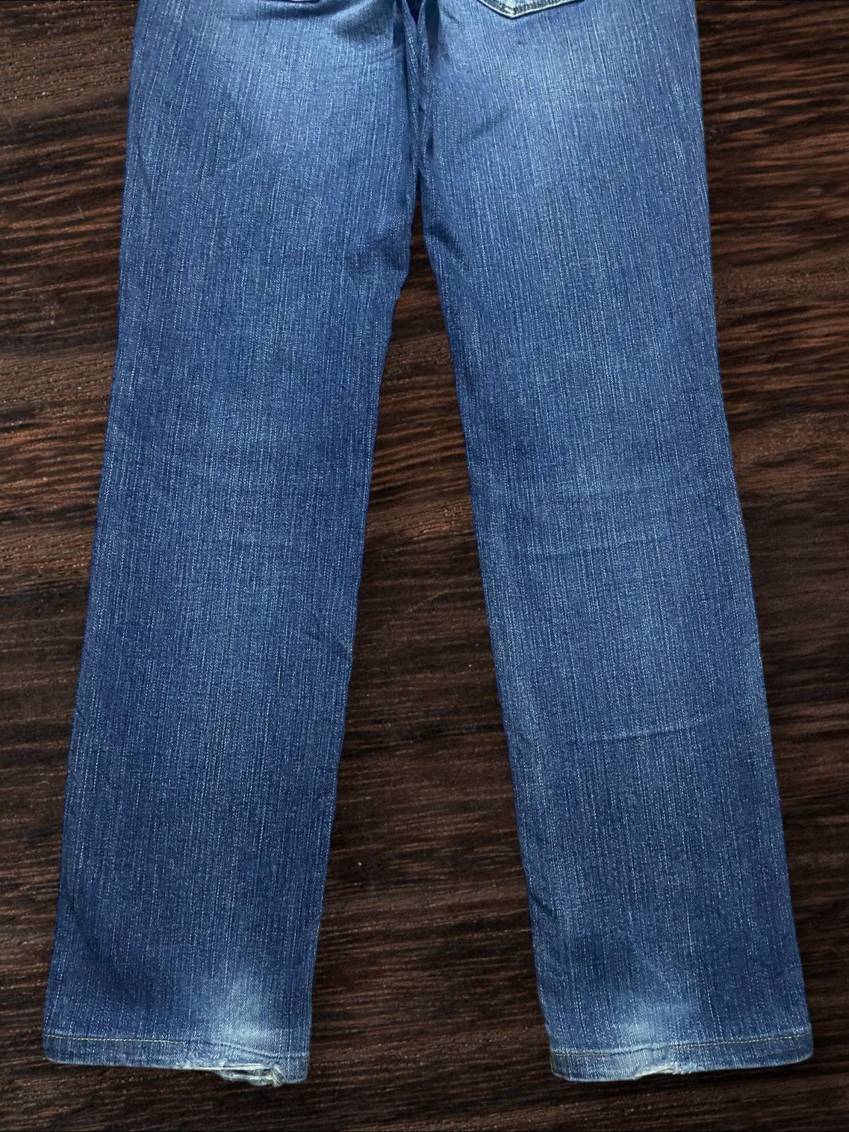 Japanese Brand Vtg Sweet Camel Faded Wash Buckle Back Eye Button Slim Fit Size US 28 / EU 44 - 6 Thumbnail