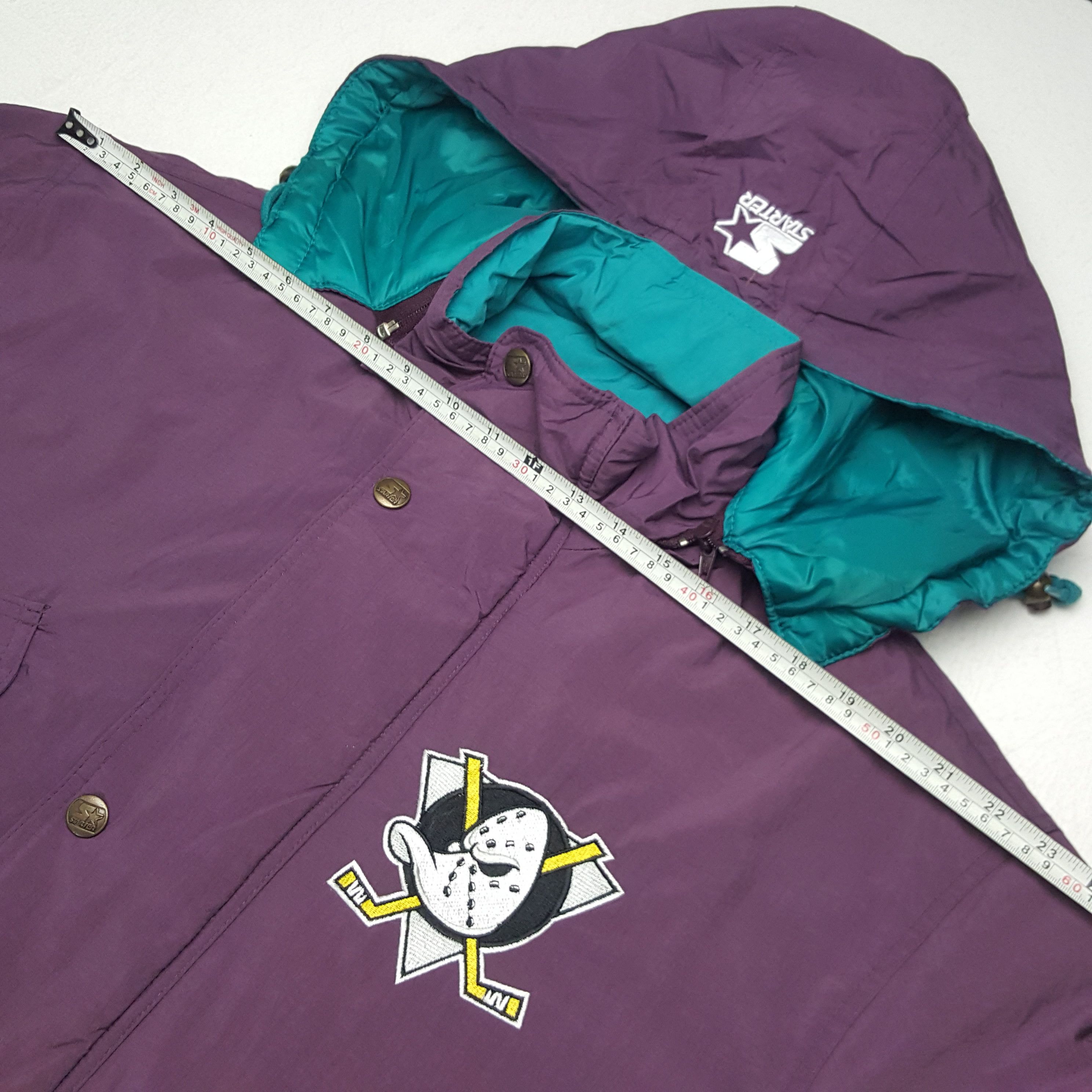 NHL × Starter × Vintage Vintage Starter Mighty Ducks American NHL Team Jacket Size US XL / EU 56 / 4 - 7 Thumbnail