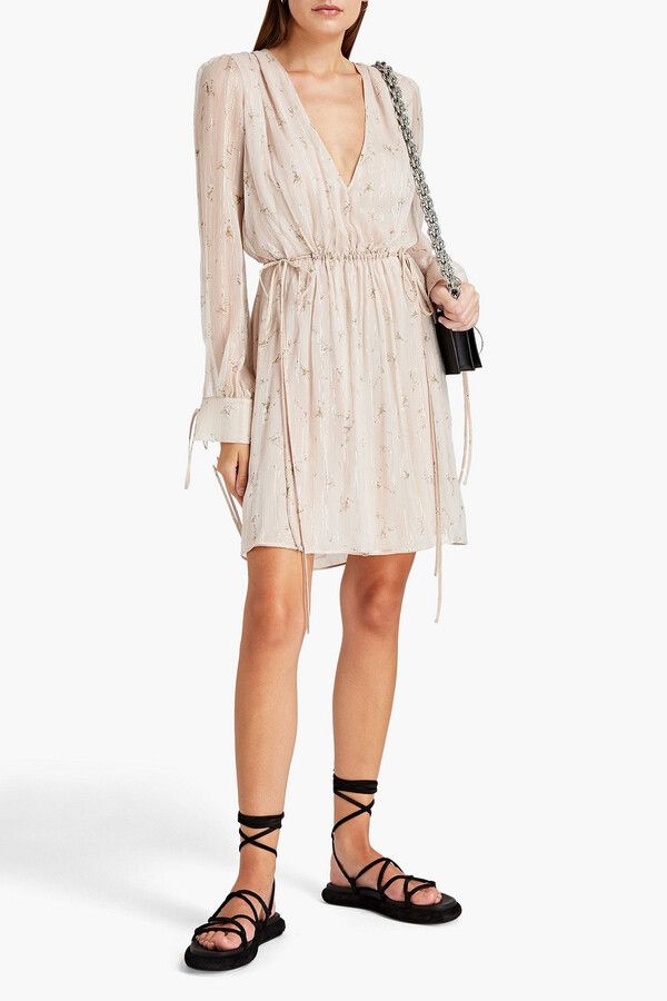 Amiri o1y0425 Mini Dress in Light Pink Size S / US 4 / IT 40 - 2 Thumbnail