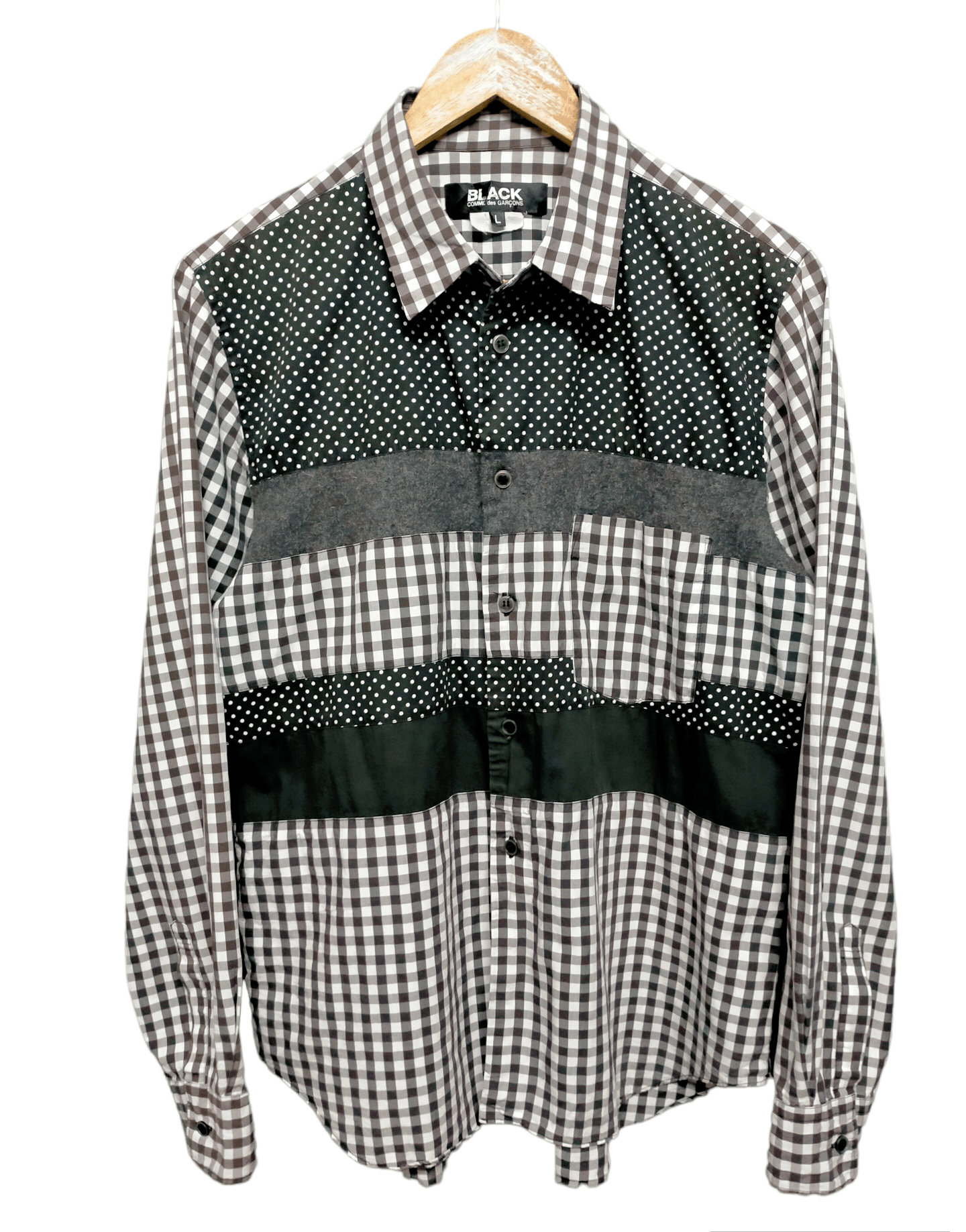 Comme des Garcons Comme des Garcons Patch Work button Shirt Office Size US L / EU 52-54 / 3 - 1 Thumbnail