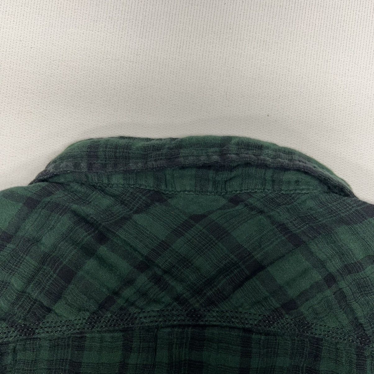Nautica Nautica Jeans Co Flannel Shirt Green Button Plaid Pockets Size US L / EU 52-54 / 3 - 14 Thumbnail