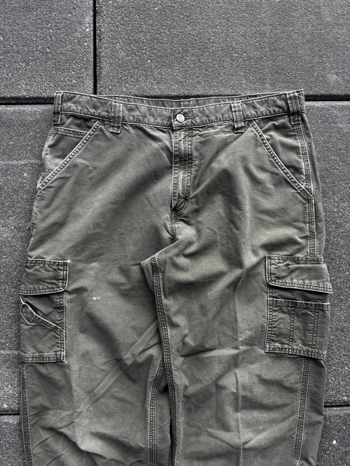 Carhartt CRAZY DISTRESSED CARHARTT BAGGY CARGO PANTS Size US 36 / EU 52 - 3 Thumbnail