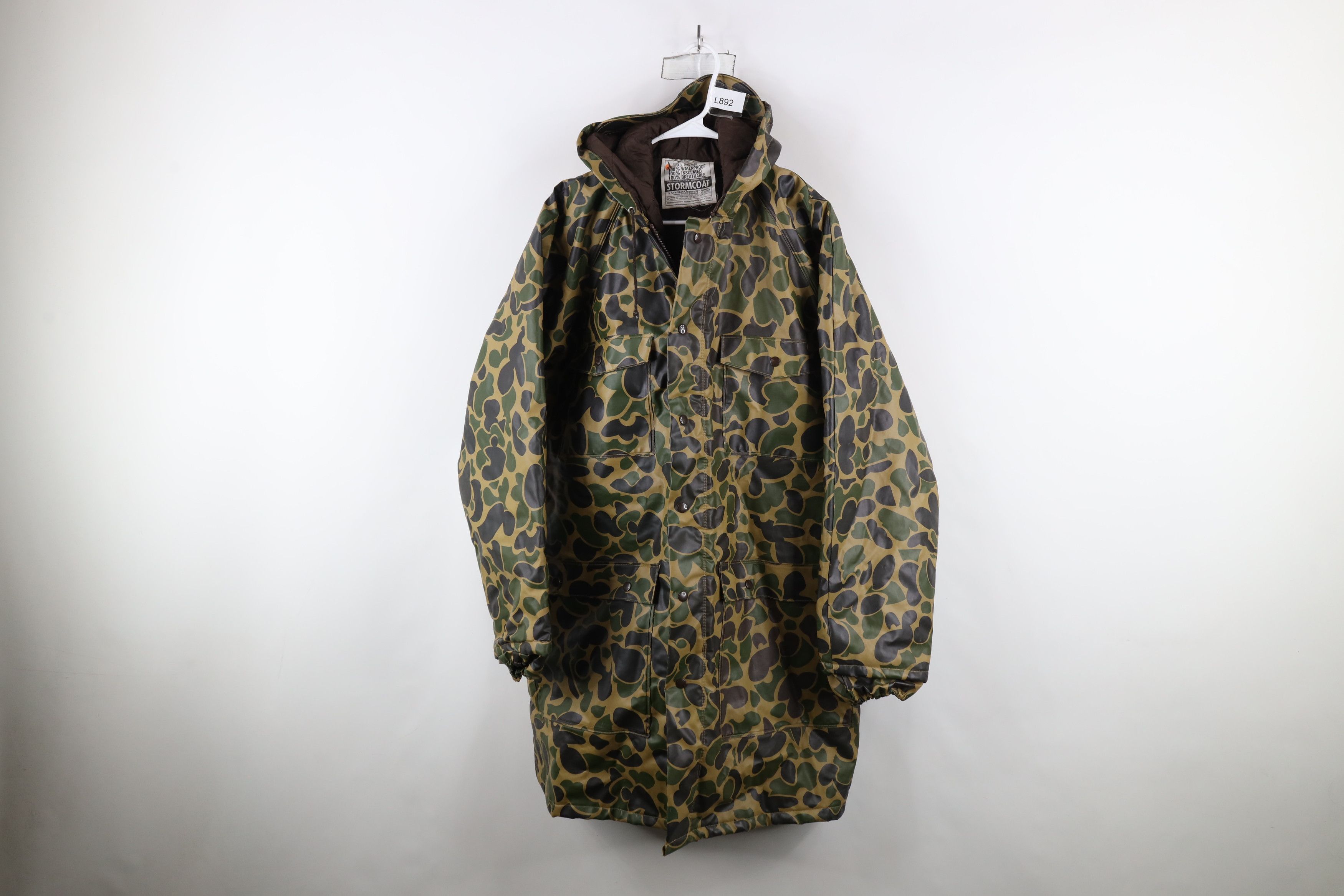 Vintage 90s Streetwear Camouflage Hooded Parka Jacket
