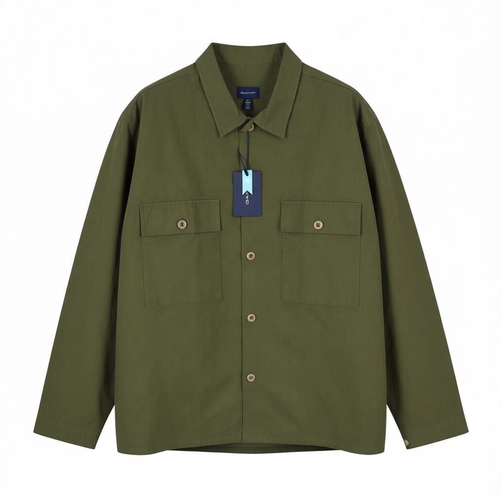 Gant RIPSTOP OVERSHIRT XL Racing Green Patch Pocket 87519 Size US XL / EU 56 / 4 - 7 Thumbnail