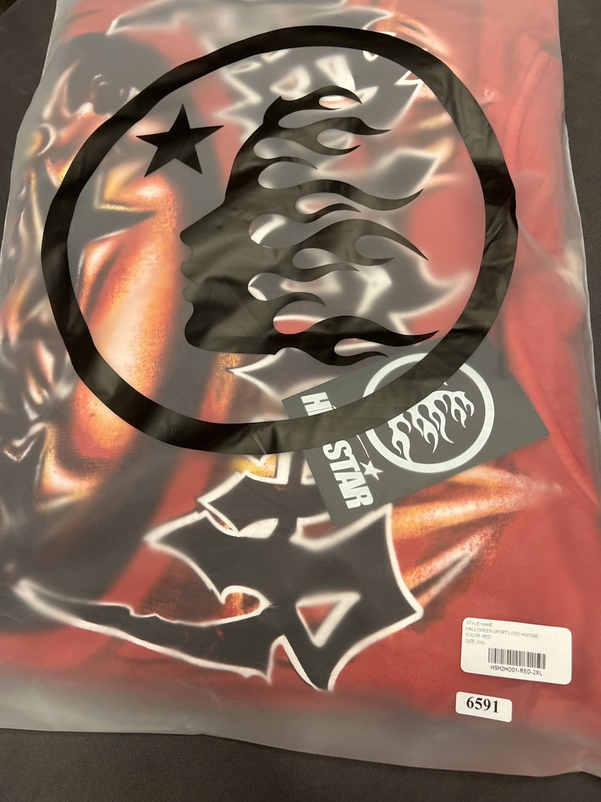 HELLSTAR Hellstar holloween capsule airbrush red hoodie Size US L / EU 52-54 / 3 - 11 Thumbnail