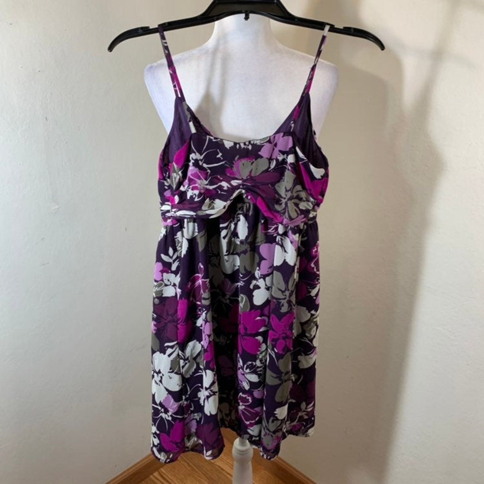 Other ELLE women purple and grey floral dress size 6 Size M / US 6-8 / IT 42-44 - 5 Thumbnail
