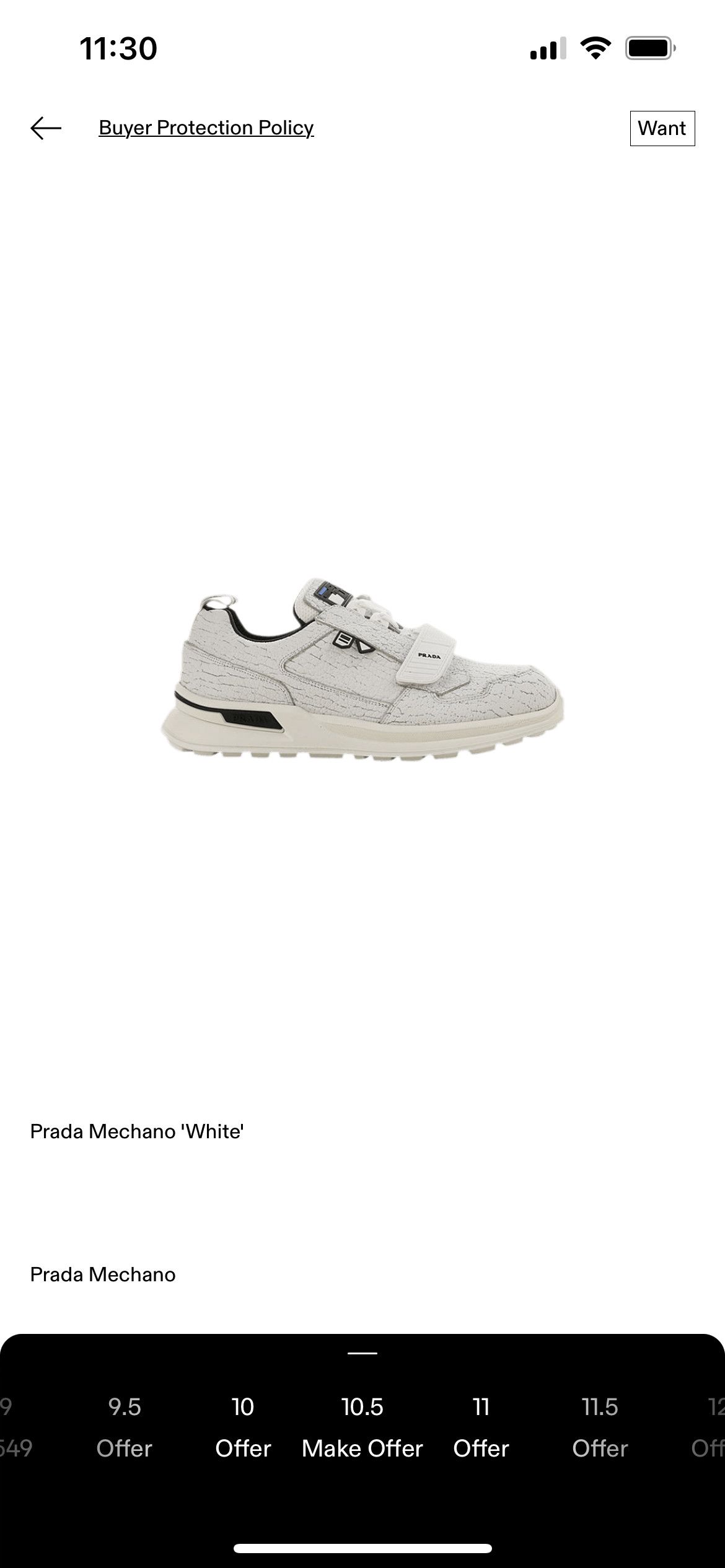 Prada Prada mechano ‘White’ Size US 10 / EU 43 - 9 Thumbnail