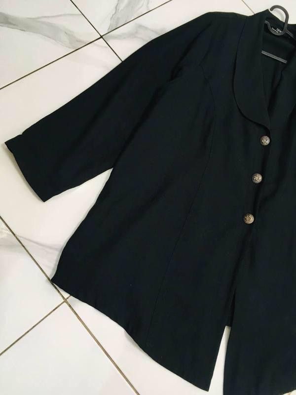 Other Q’neel Black Bamboo-Blend Oversized Blazer — EU50 UK24 Size 3XL / US 20-22 - 5 Thumbnail